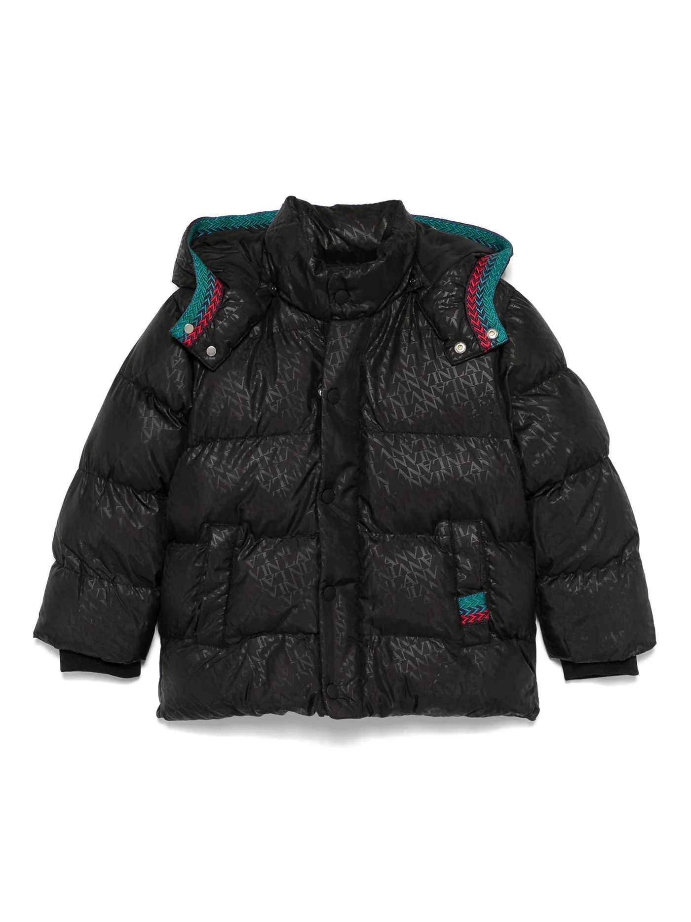 puffer in black polyester