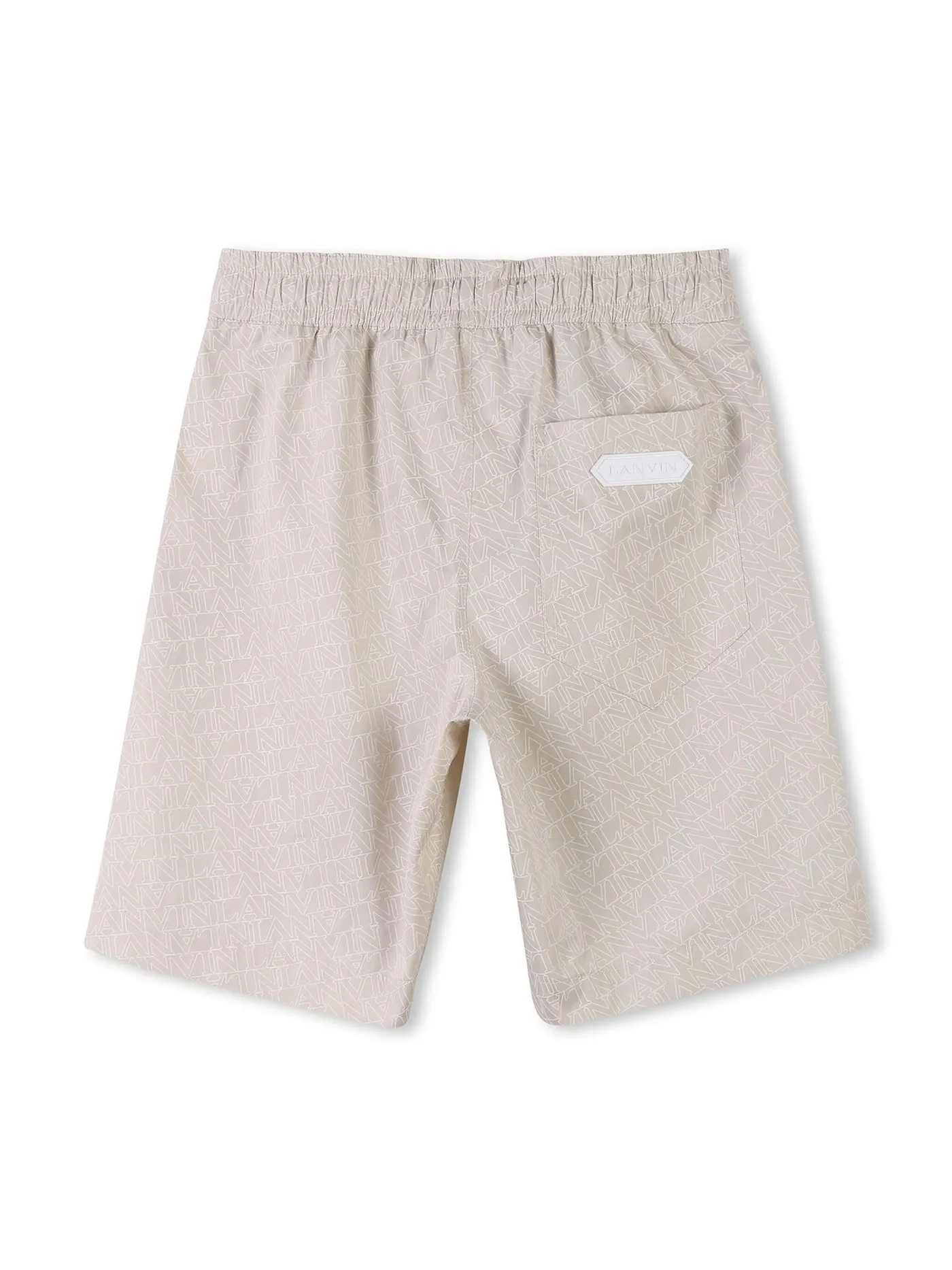 Shorts in beige cotton - Image 2