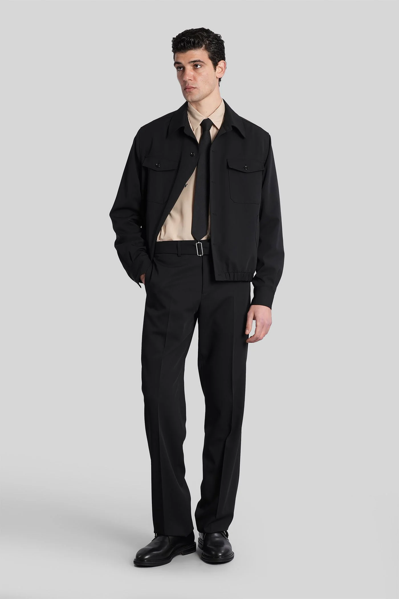 Pants in black wool - Image 2