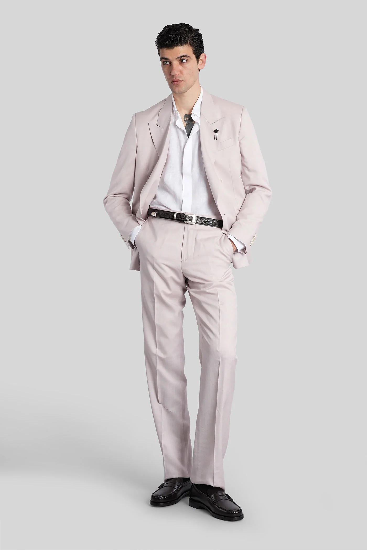 Shirt in white linen - Image 7