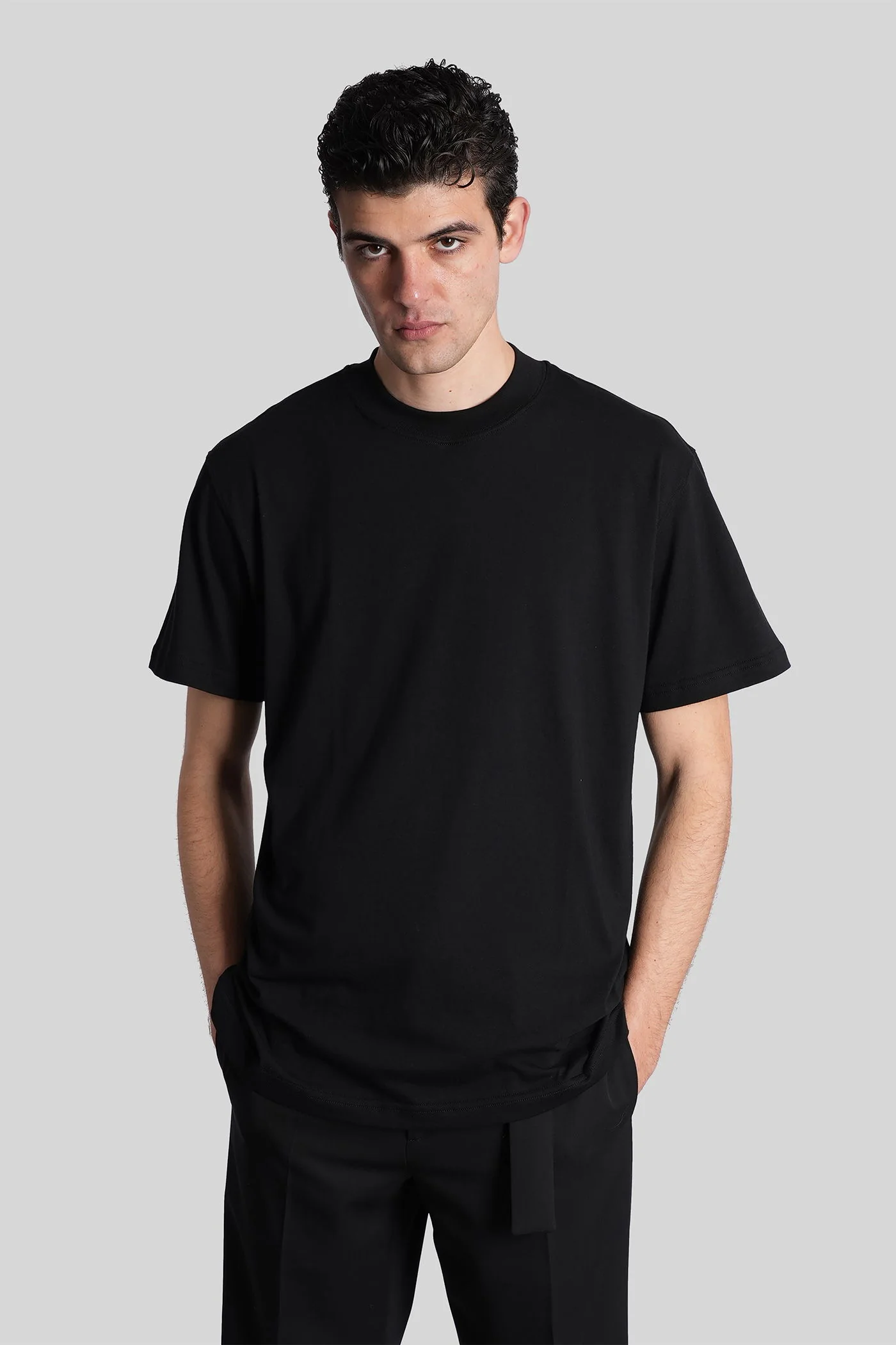 T-Shirt in black cotton
