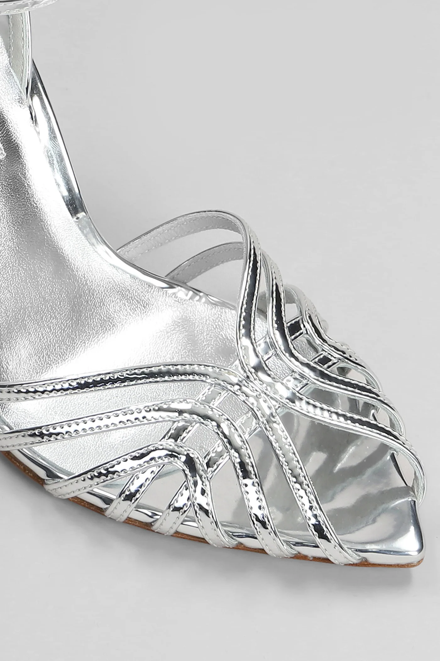 Embrace Sandals in silver leather - Image 5