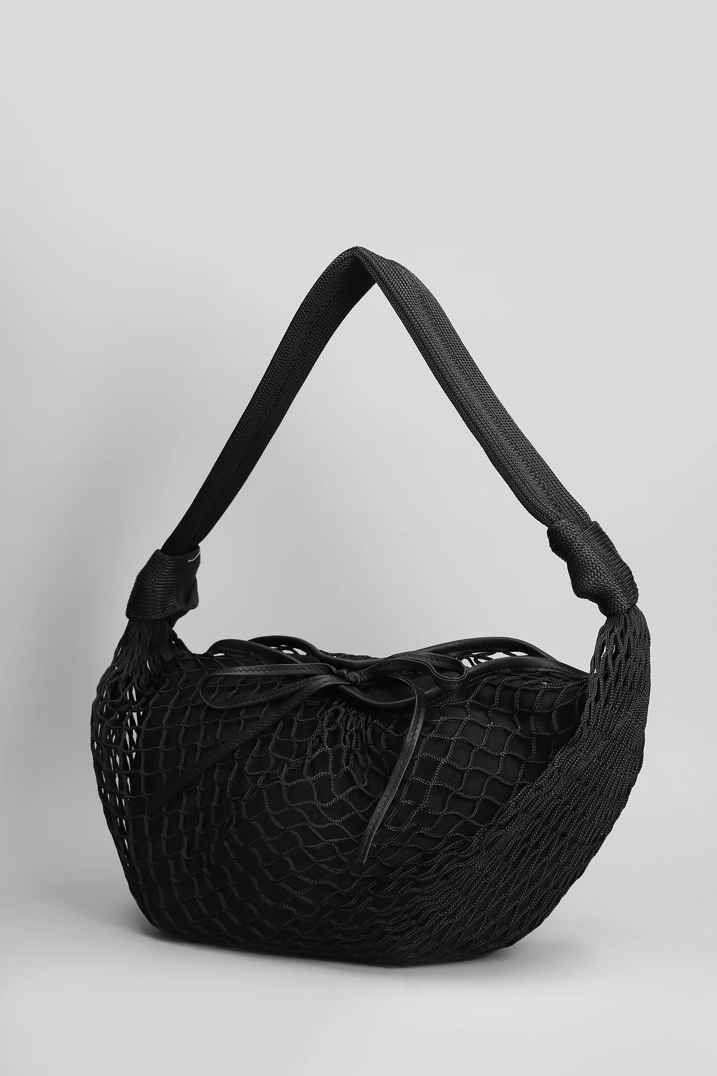 Fortune croissant Shoulder bag in black polyamide - Image 2