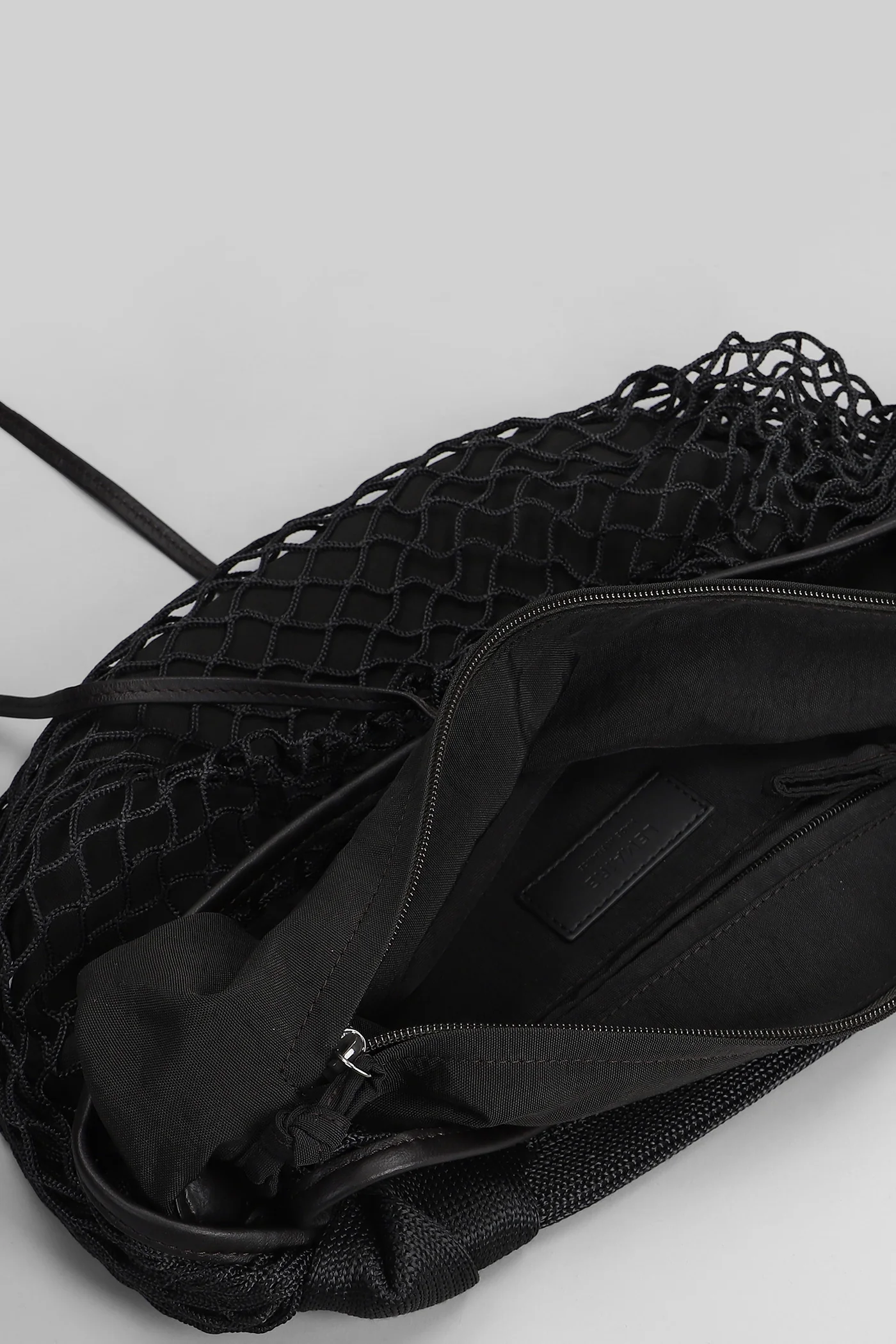 Fortune croissant Shoulder bag in black polyamide - Image 4
