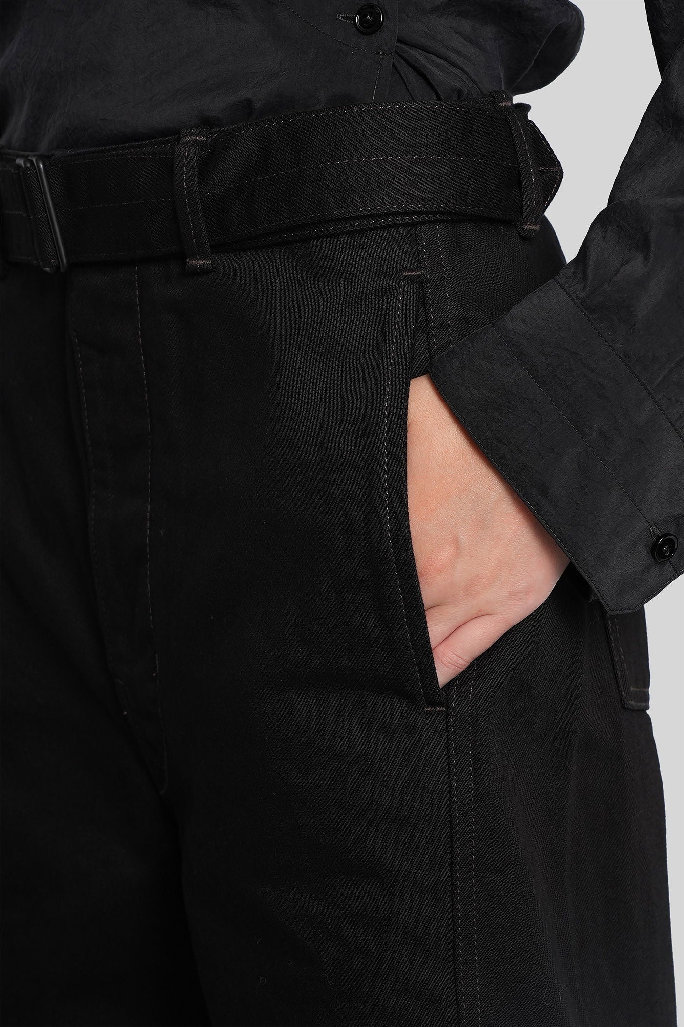 Pants in black cotton - Image 5