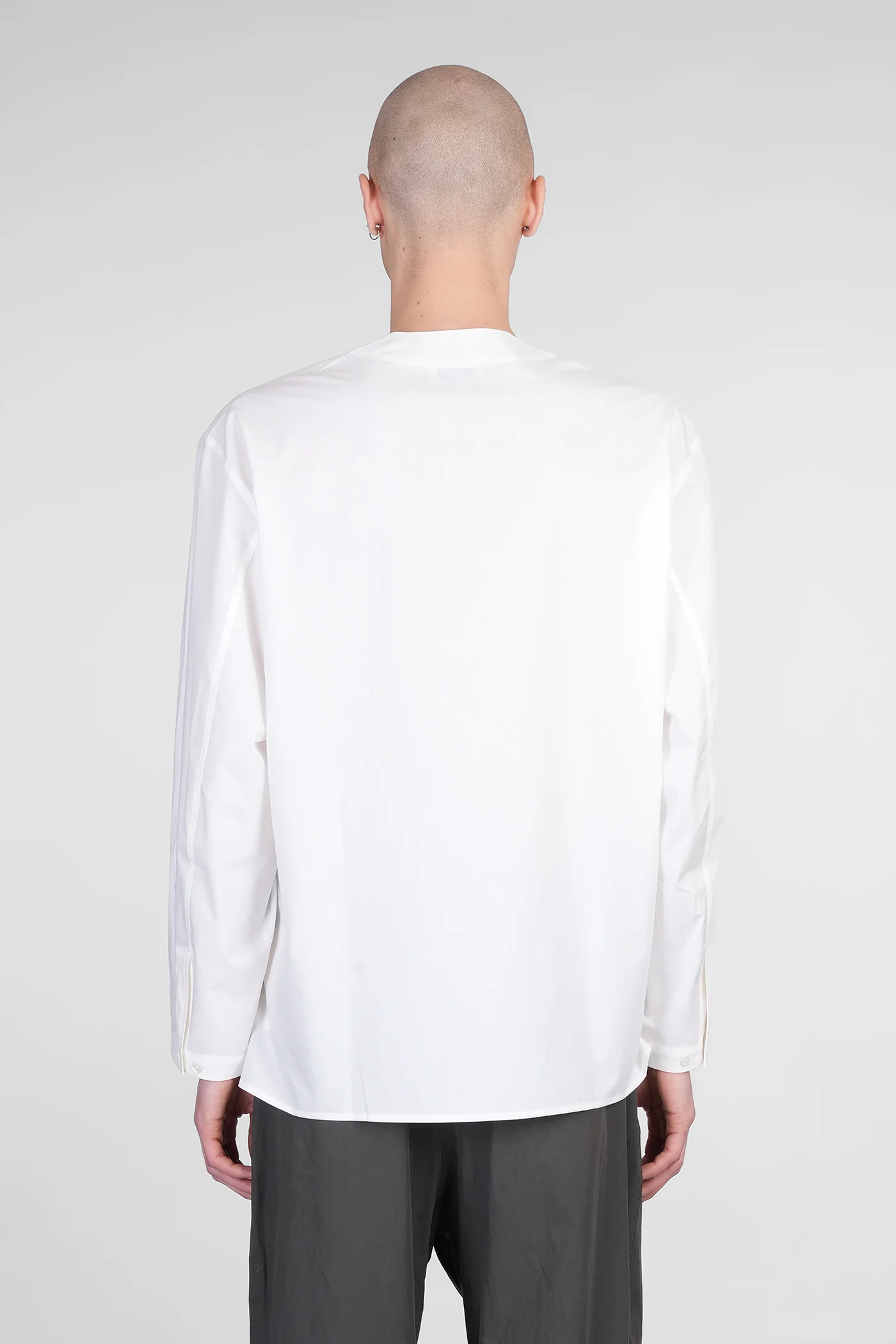 Shirt in white cotton - Image 3