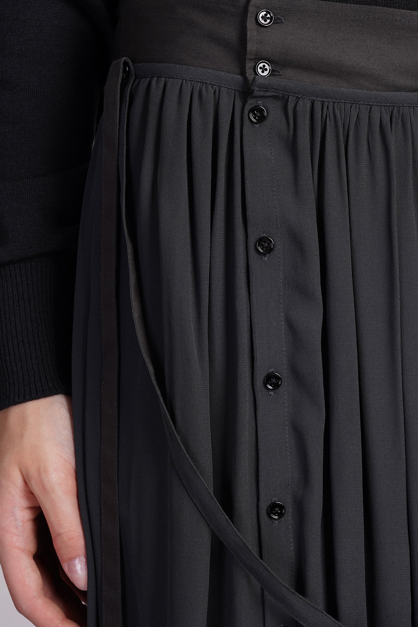 Skirt in blue viscose - Image 5