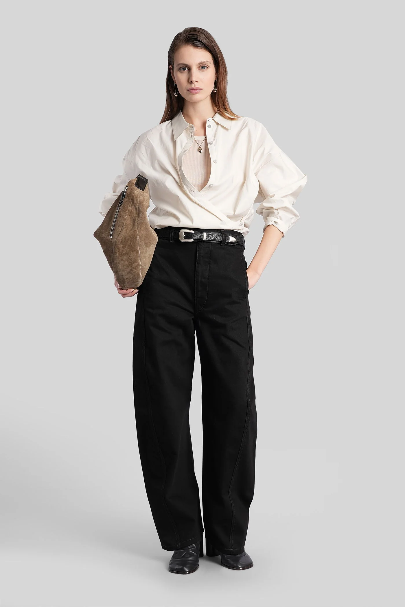 Topwear in beige viscose - Image 2