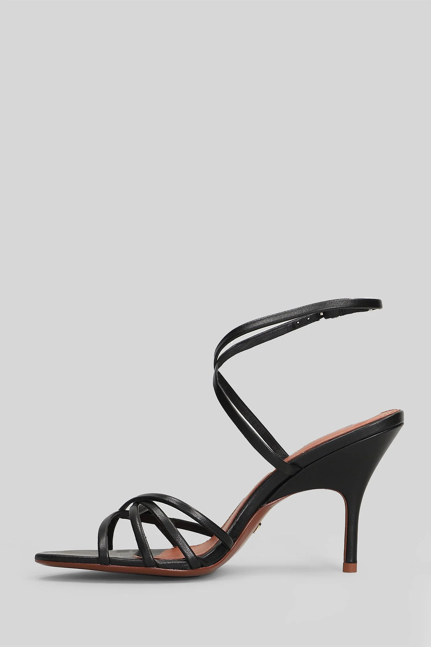 Raquelle 90 Sandals in black leather - Image 3