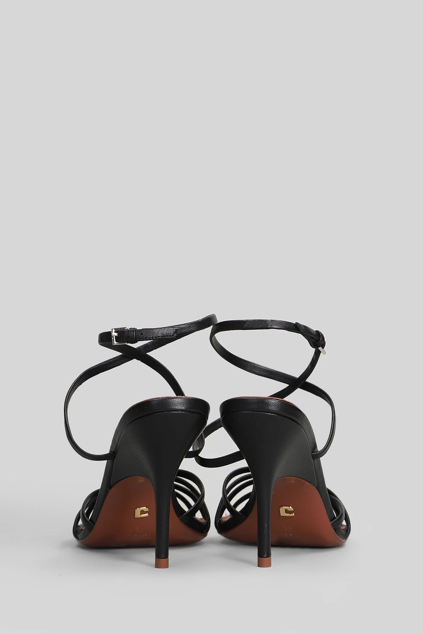 Raquelle 90 Sandals in black leather - Image 4