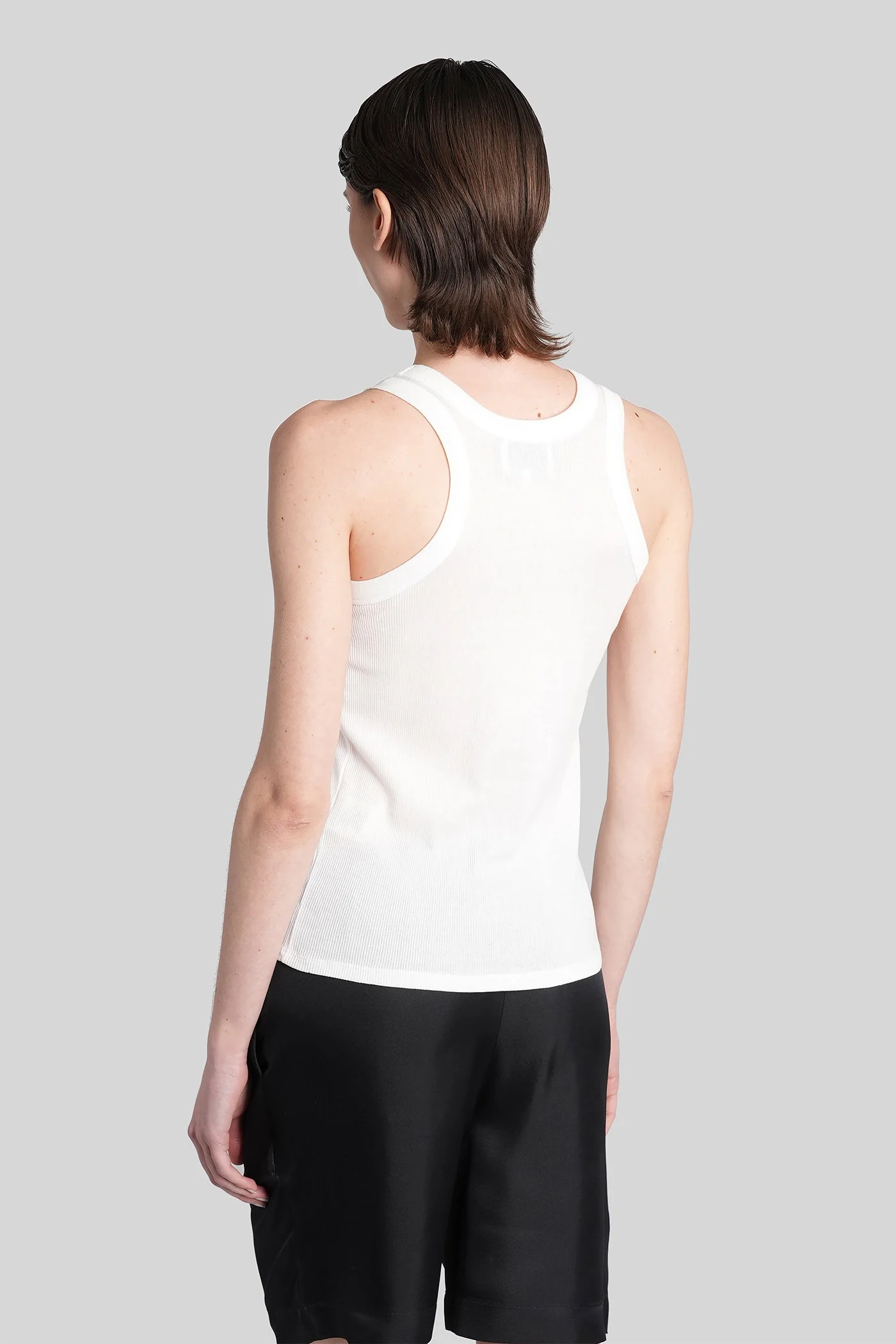 Limba lds tank Top in white cotton - Image 3