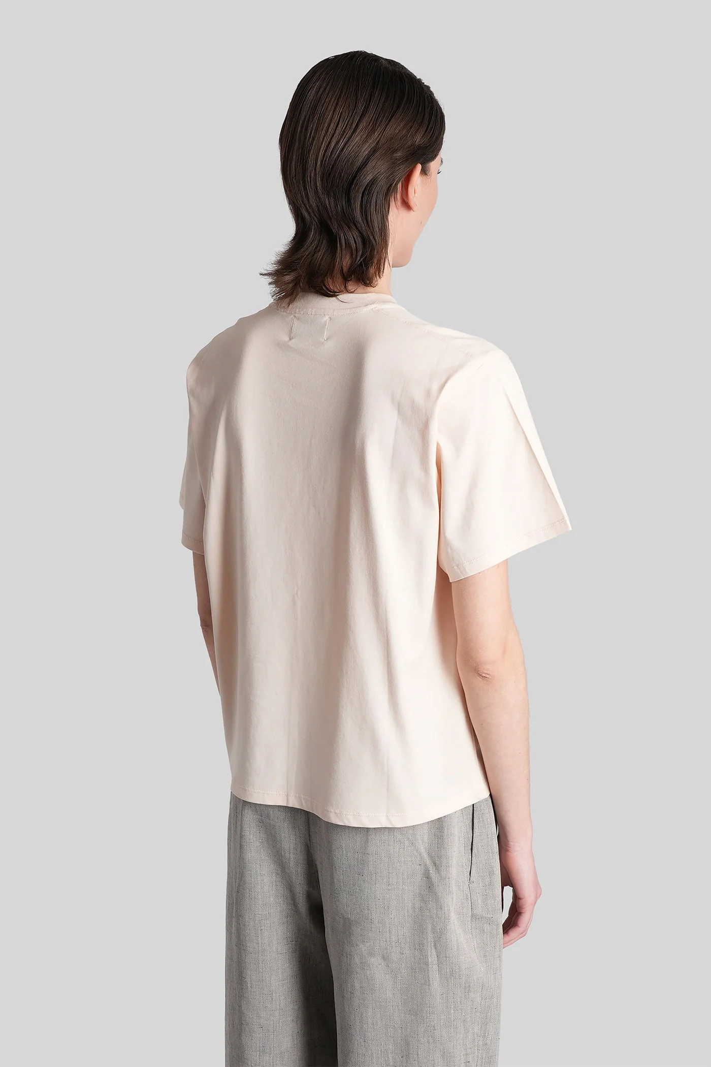 Telanto lds T-Shirt in rose-pink cotton - Image 3