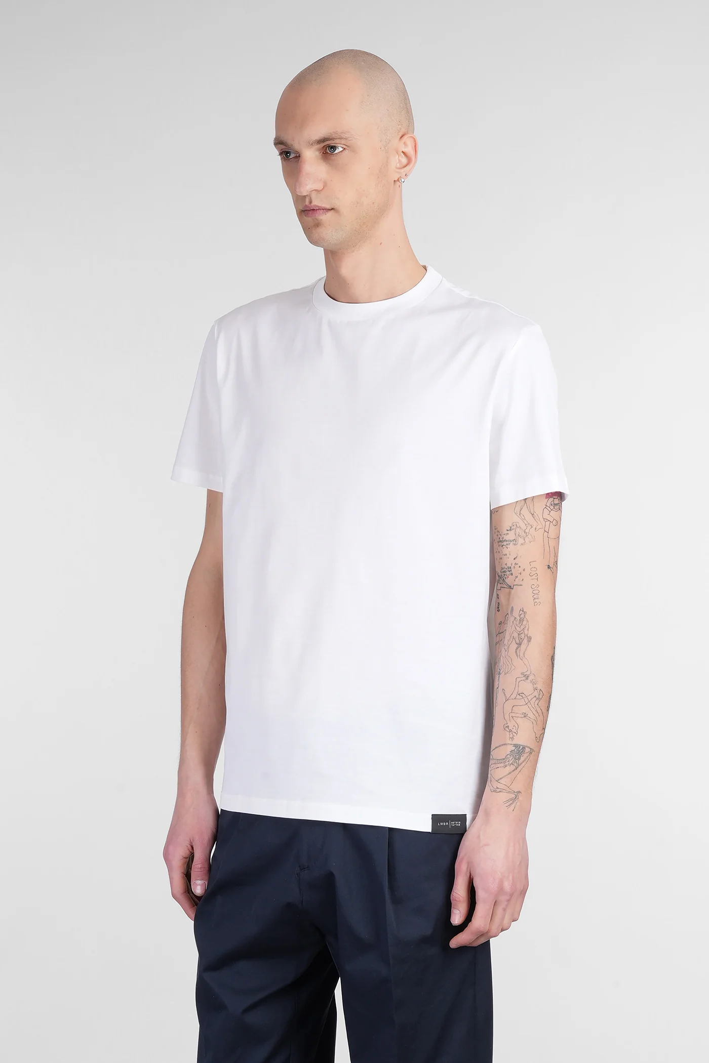B134 basic T-Shirt in white cotton - Image 4