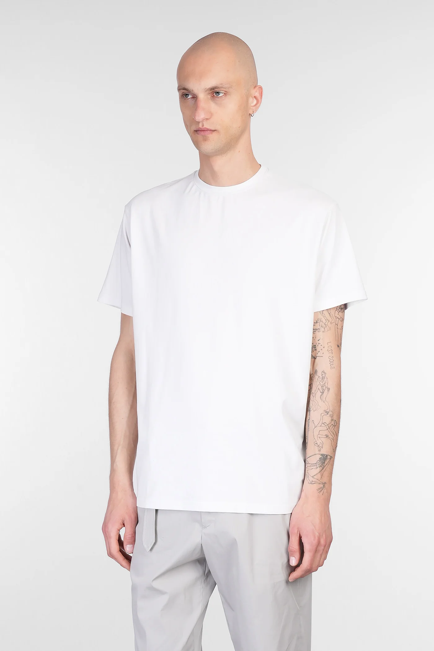 B150 T-Shirt in grey cotton - Image 4