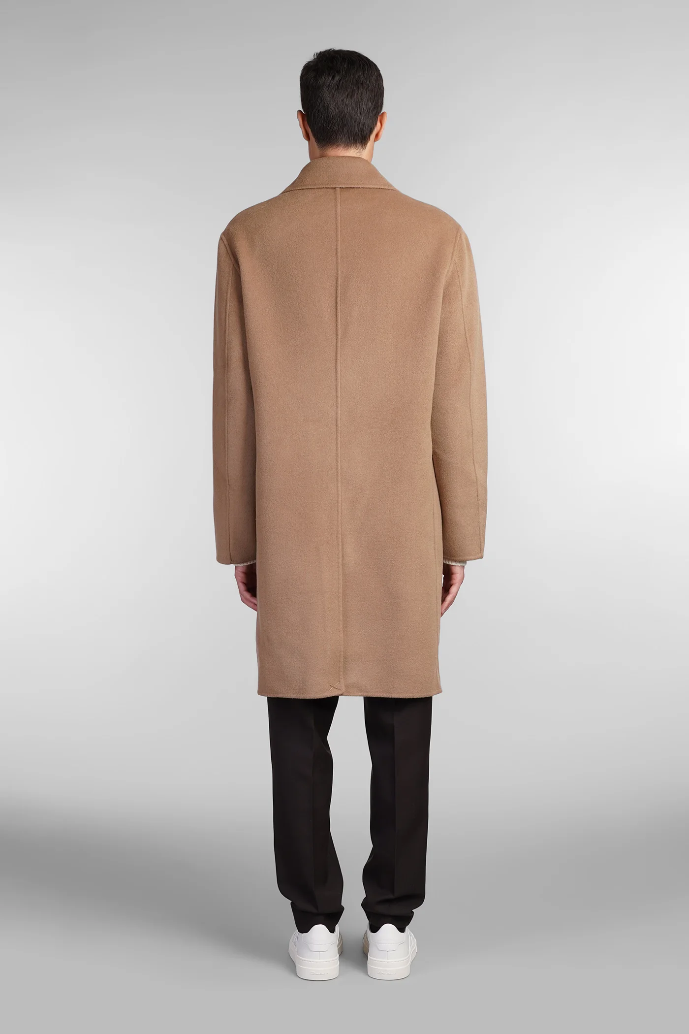 Coat double Coat in Camel wool - Image 3