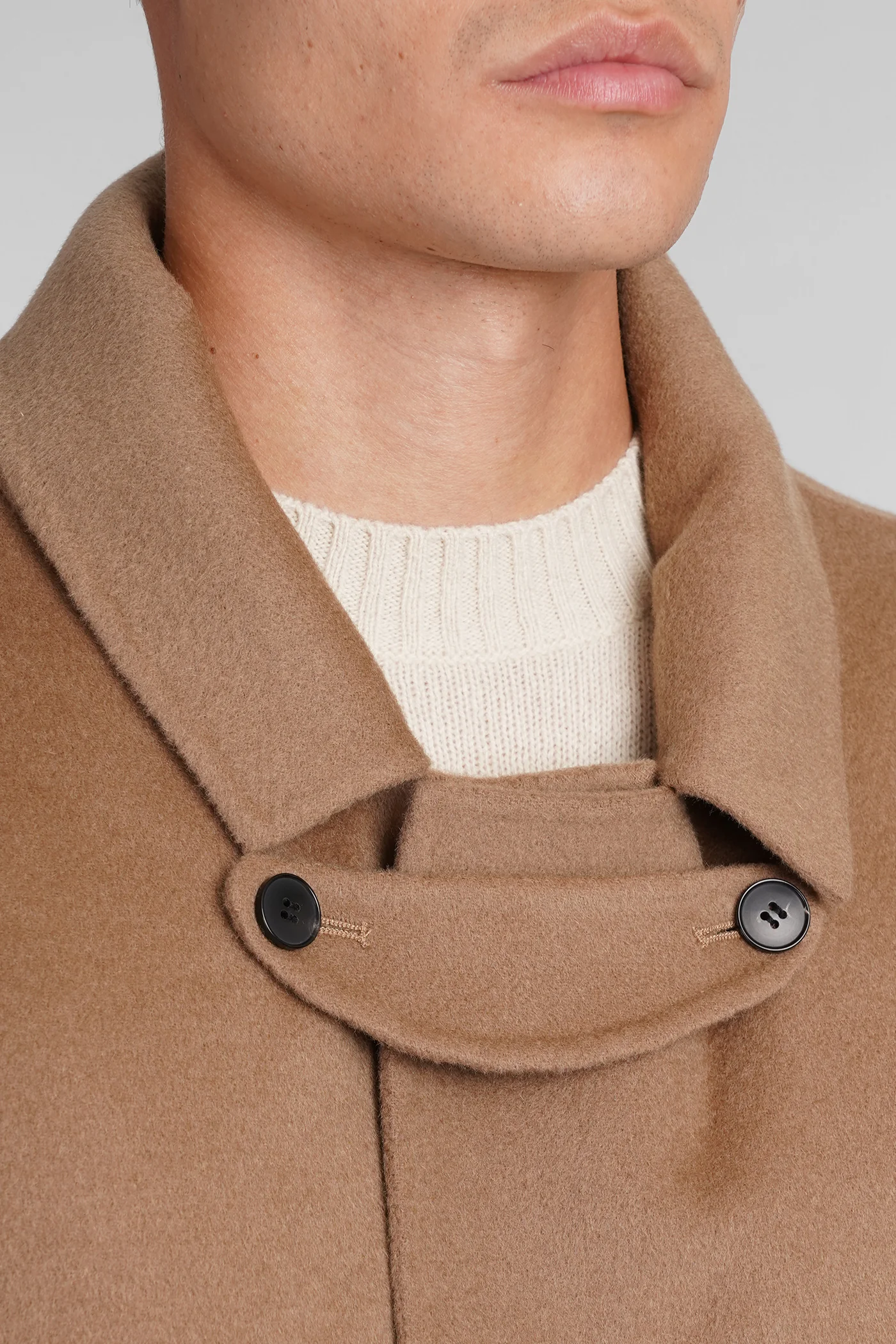 Coat double Coat in Camel wool - Image 5