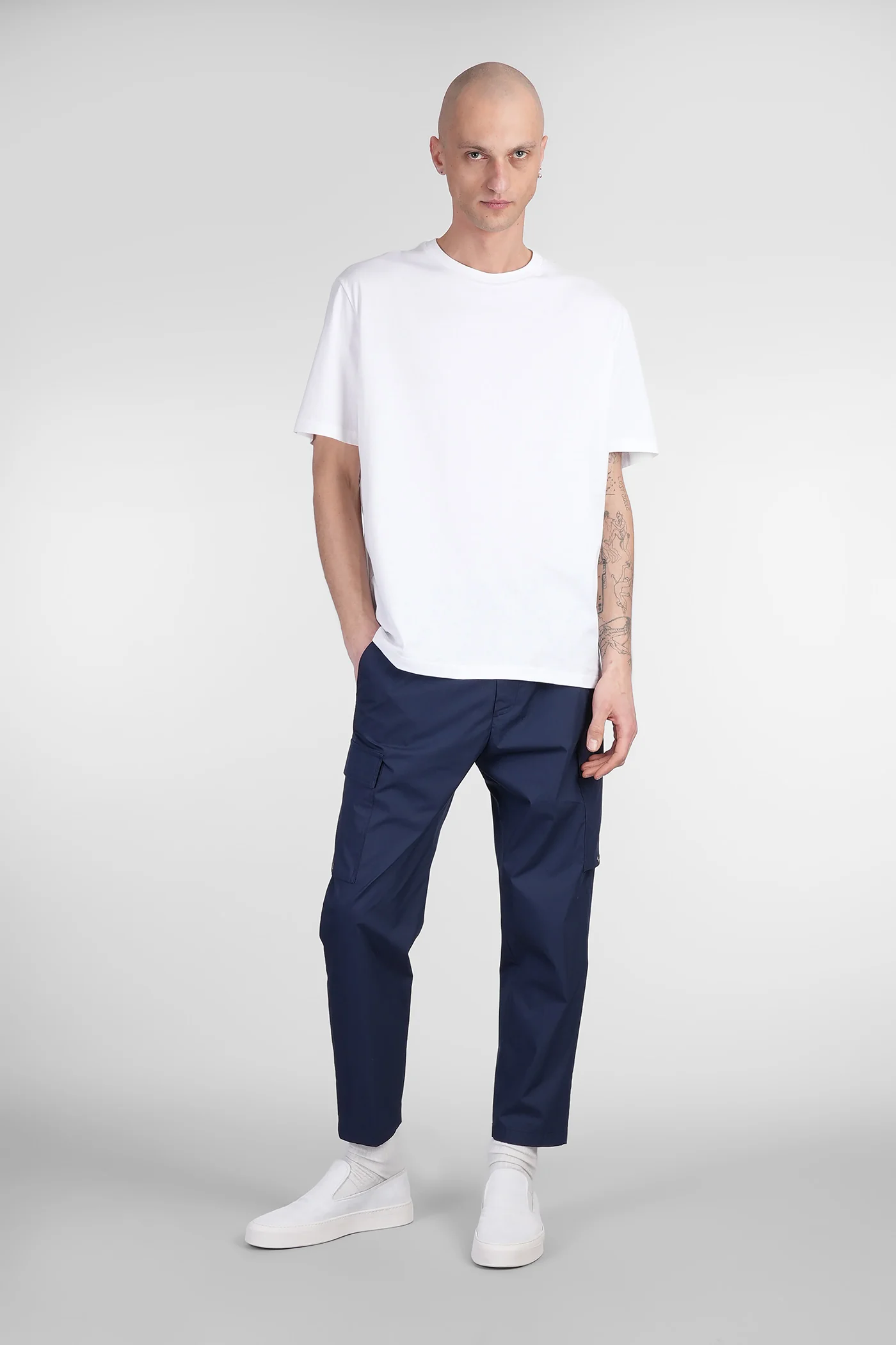 Combo Pants in blue cotton - Image 2