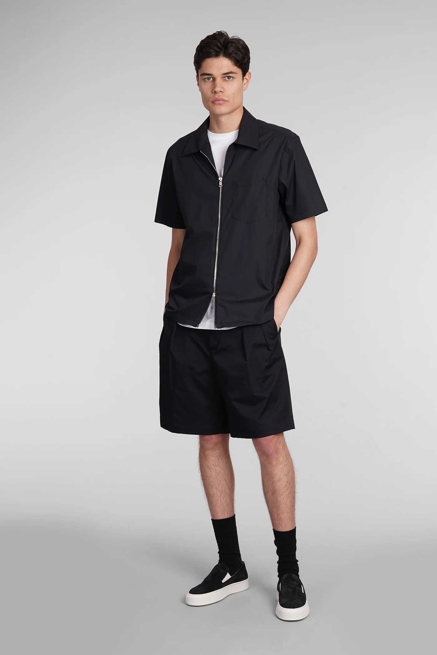 Miami Shorts in black cotton - Image 2