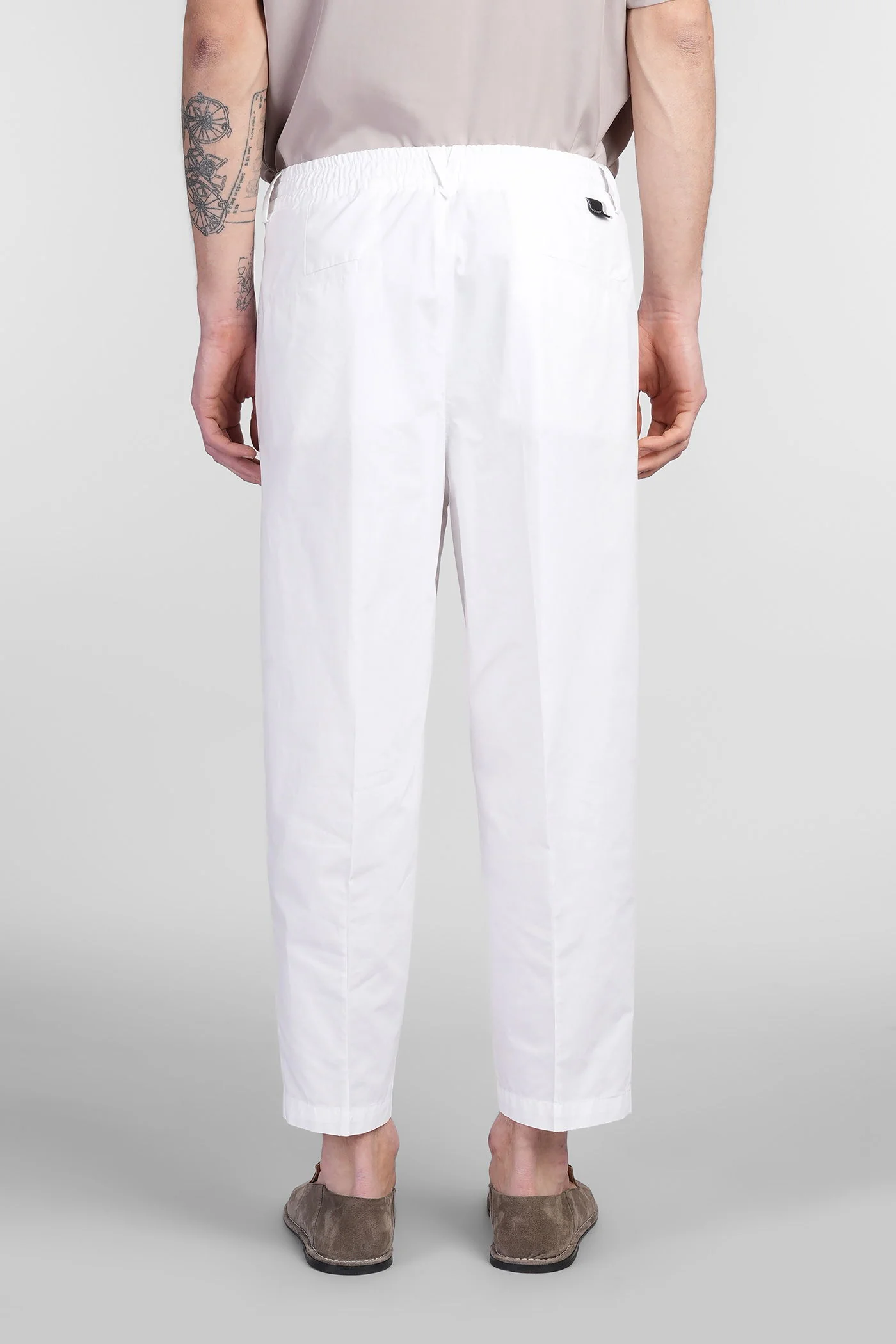 Zen Pants in white cotton - Image 3