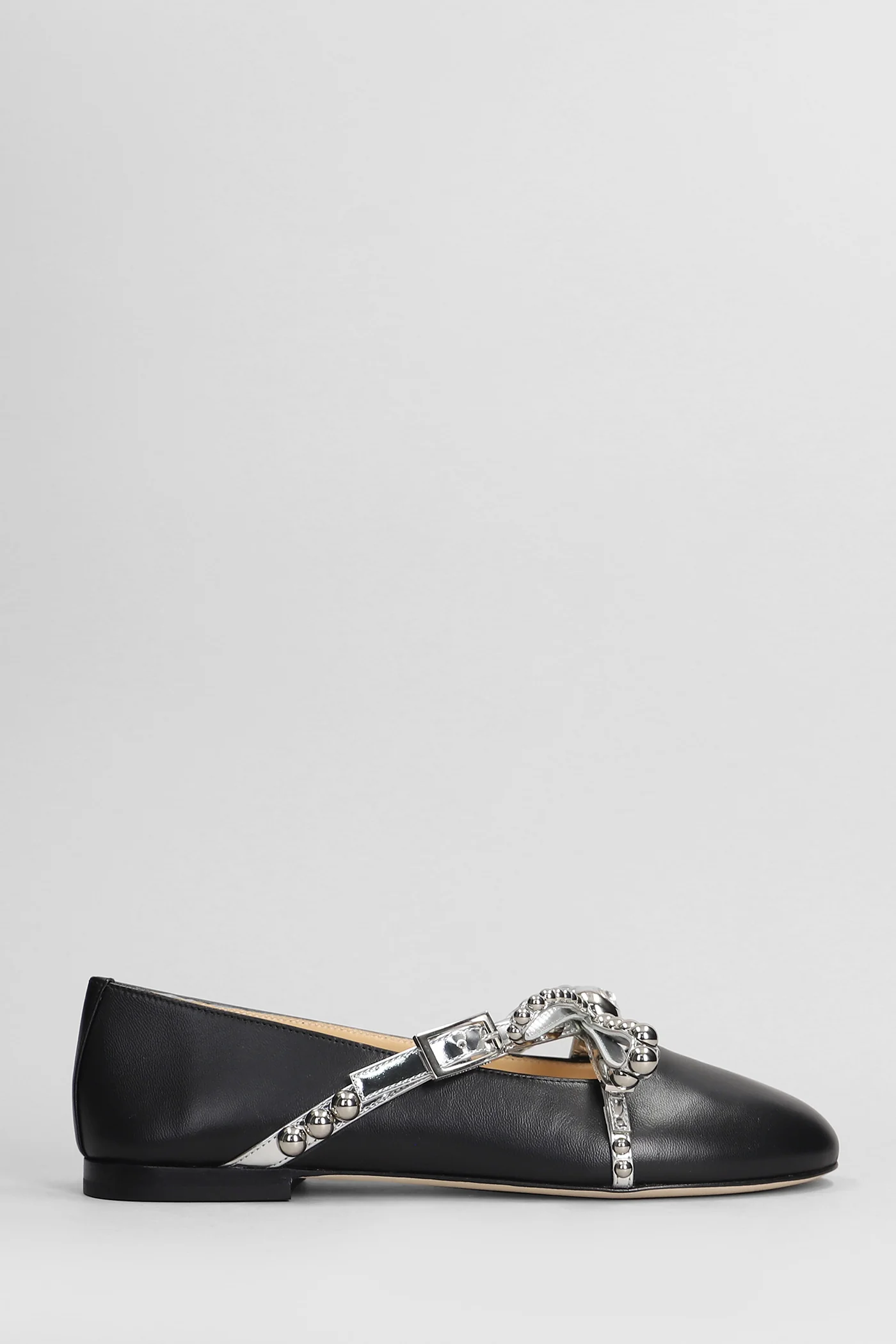 Ballet flats in black leather - Image 11