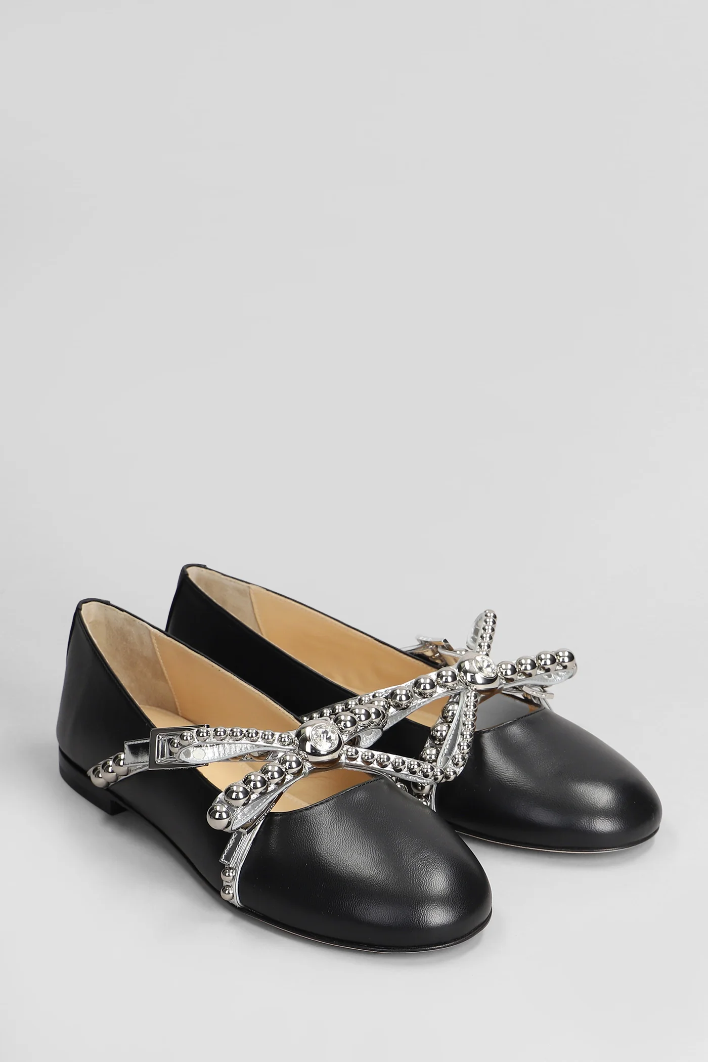 Ballet flats in black leather - Image 17