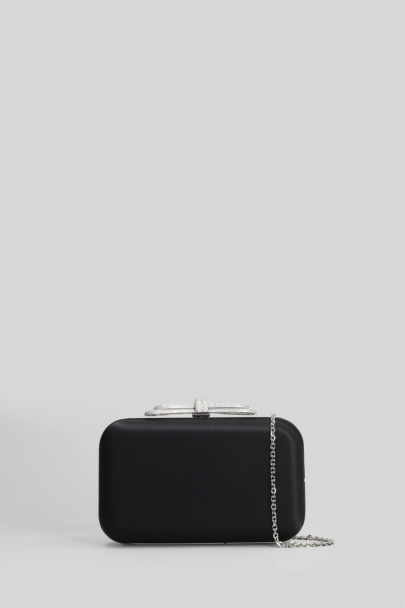 Clutch in black satin