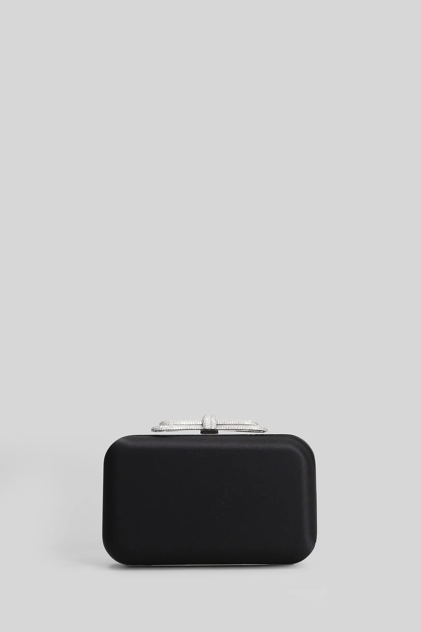 Clutch in black satin - Image 3
