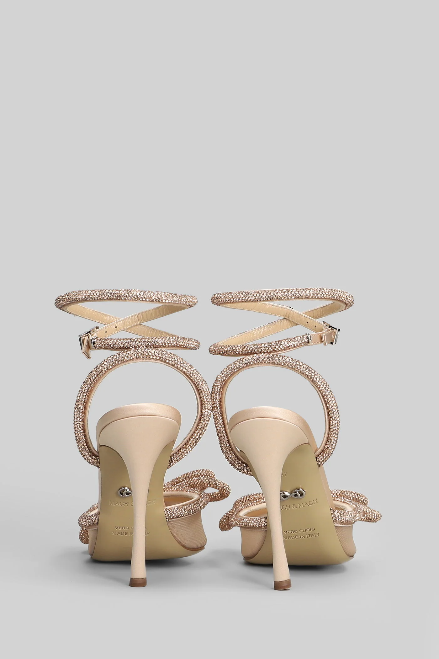 Pumps in beige polyamide - Image 4