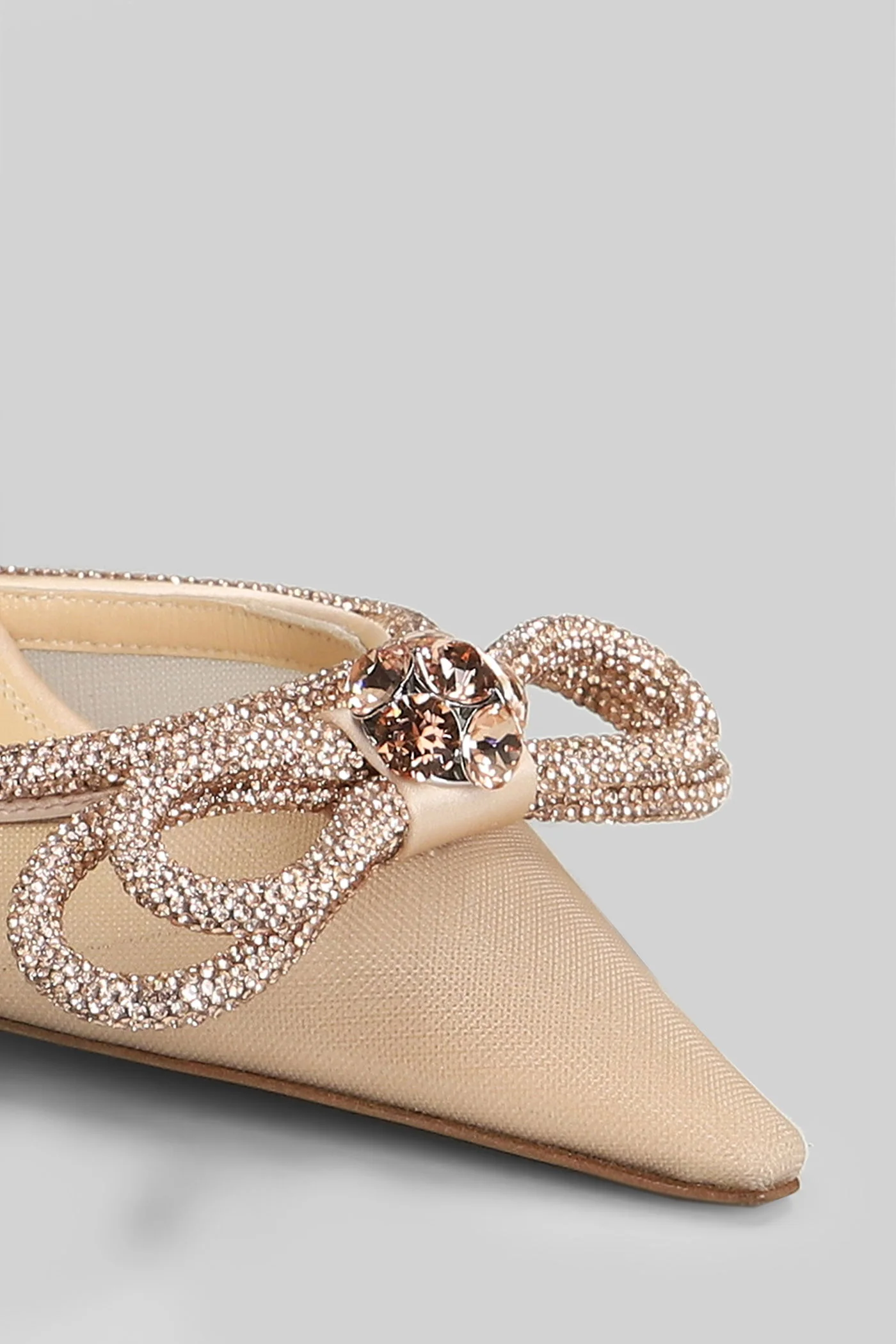 Pumps in beige polyamide - Image 5