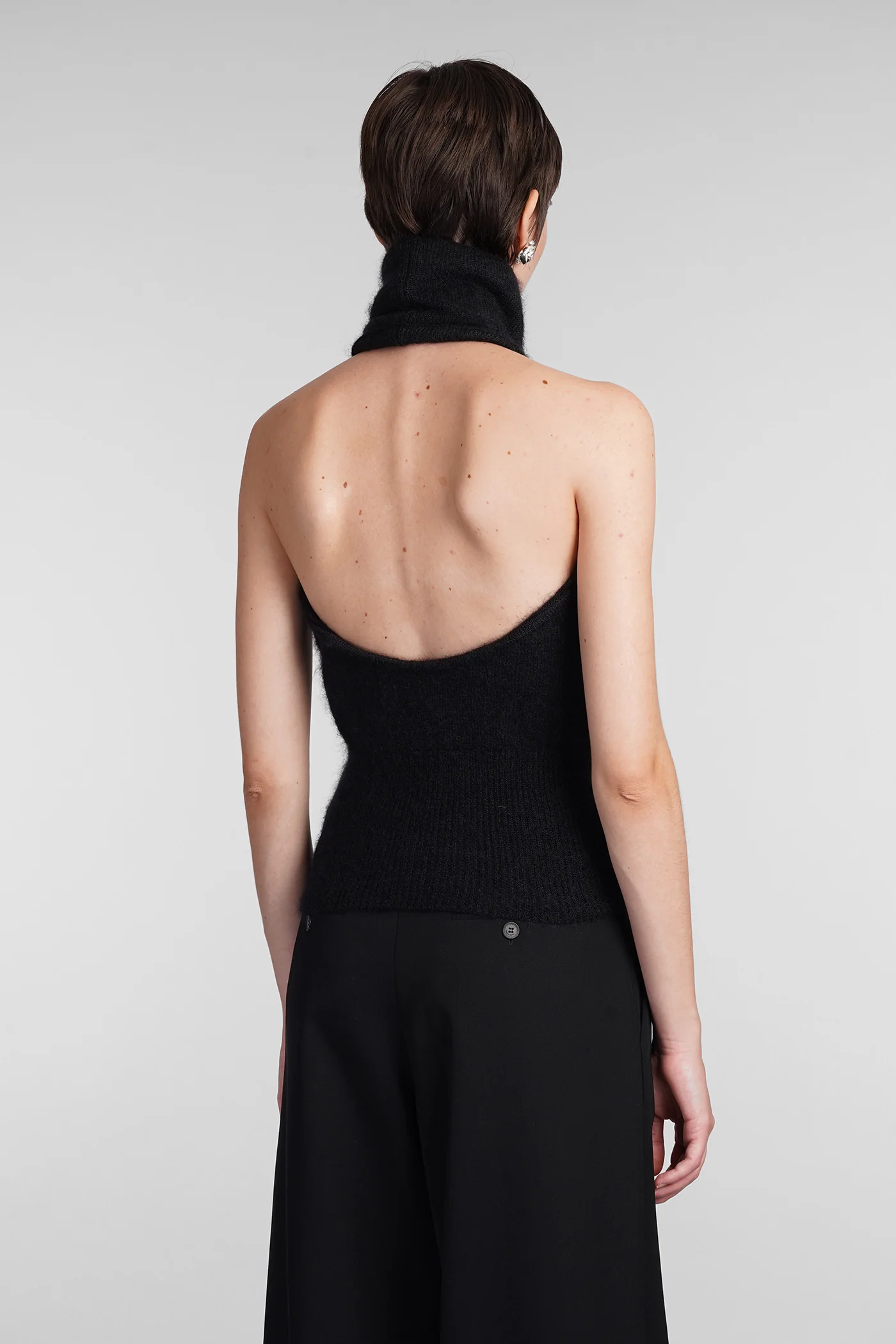 Knitwear in black wool - Image 3