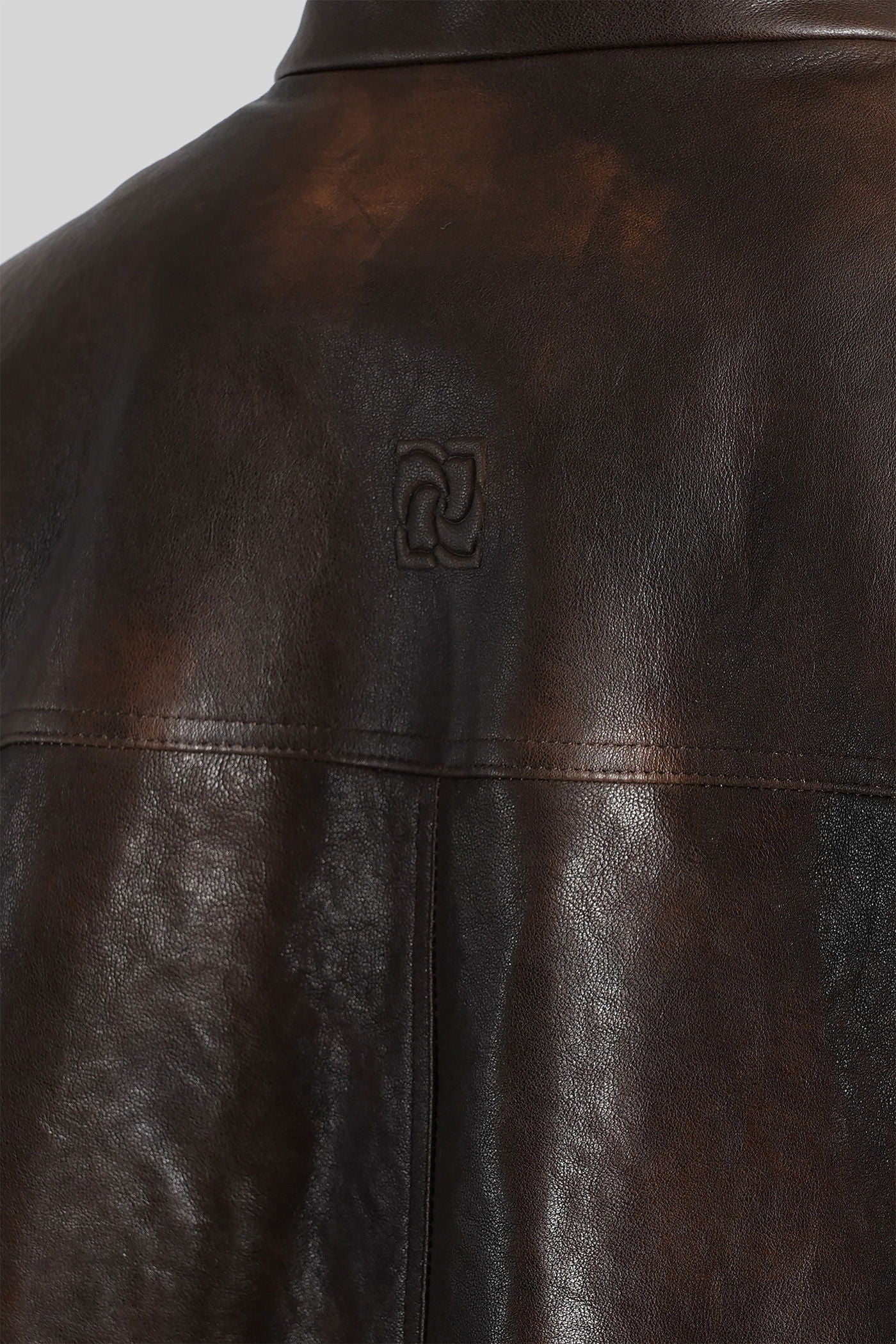 Leather 16 Leather jacket in brown leather - Image 5