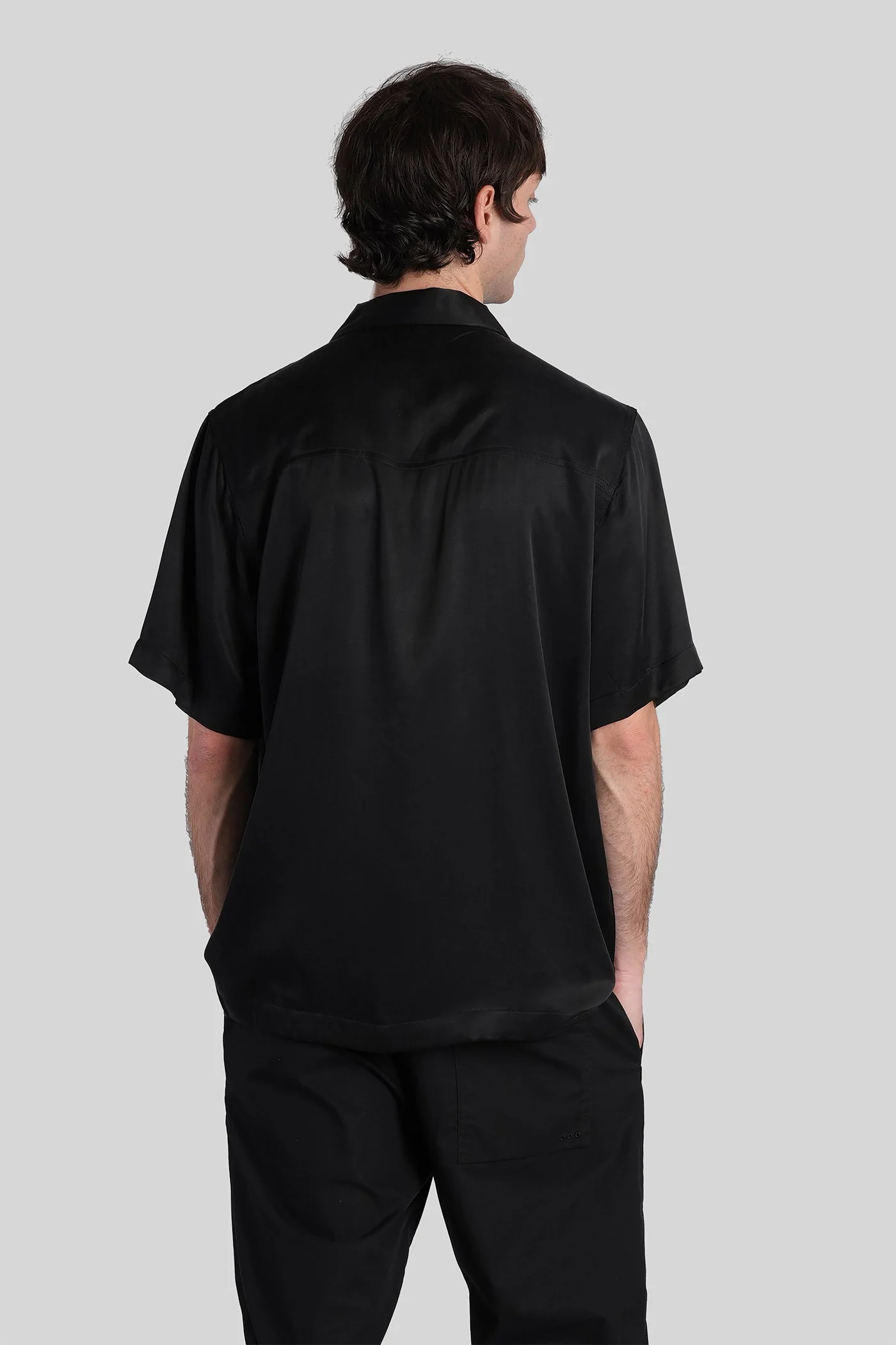 Shirt in black polyamide polyester - Image 3