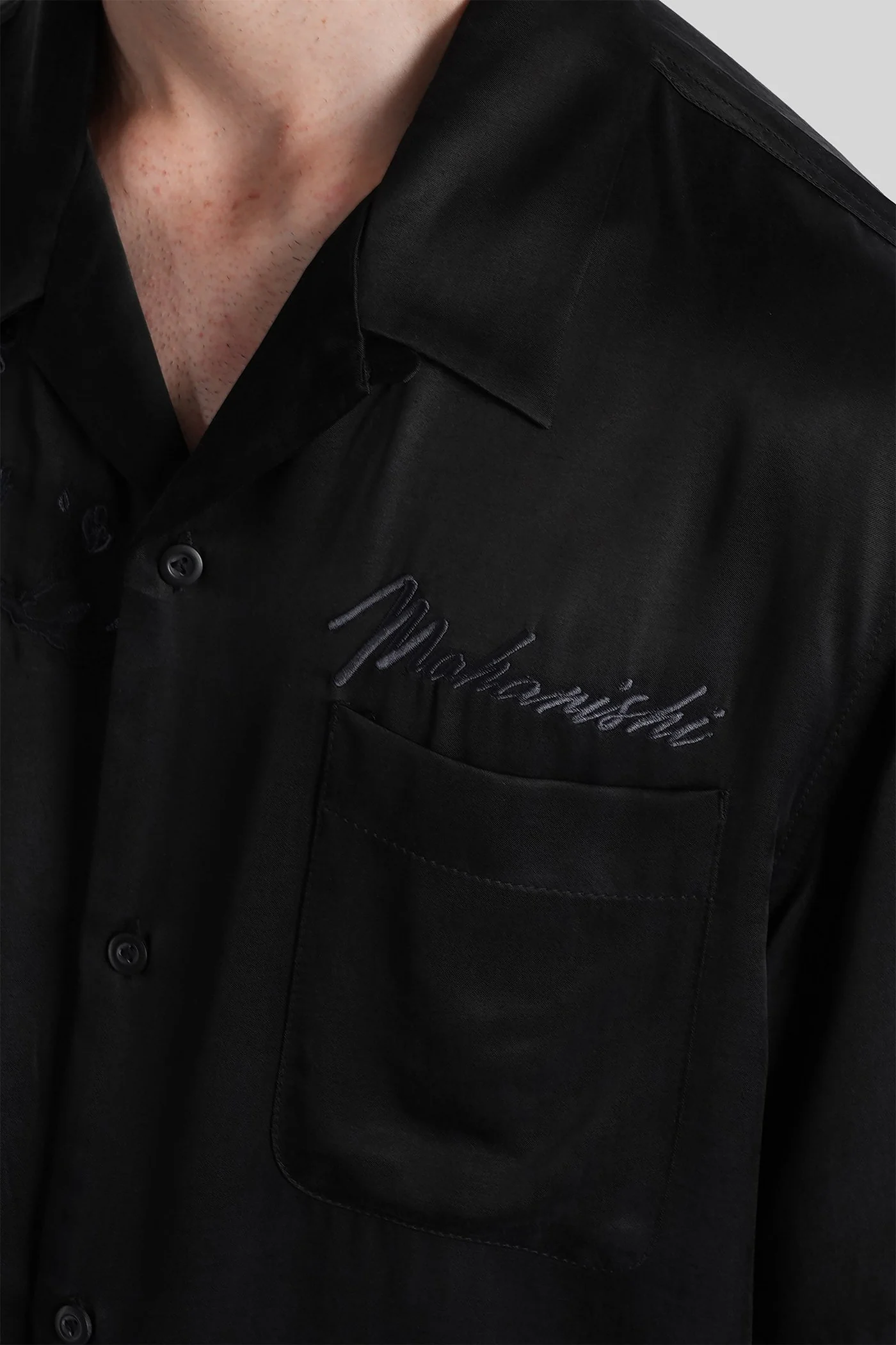 Shirt in black polyamide polyester - Image 5