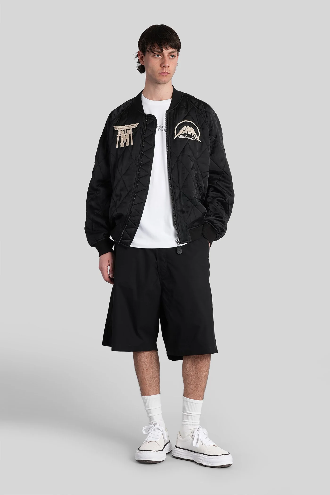 Shorts in black cotton - Image 2