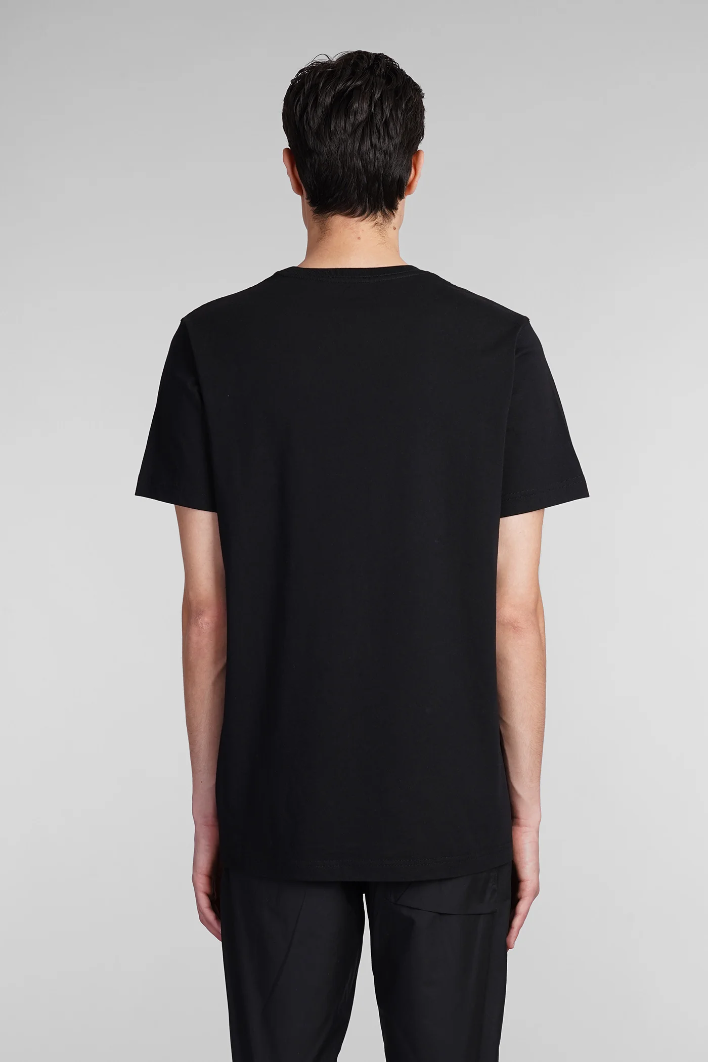 T-Shirt in black cotton - Image 3