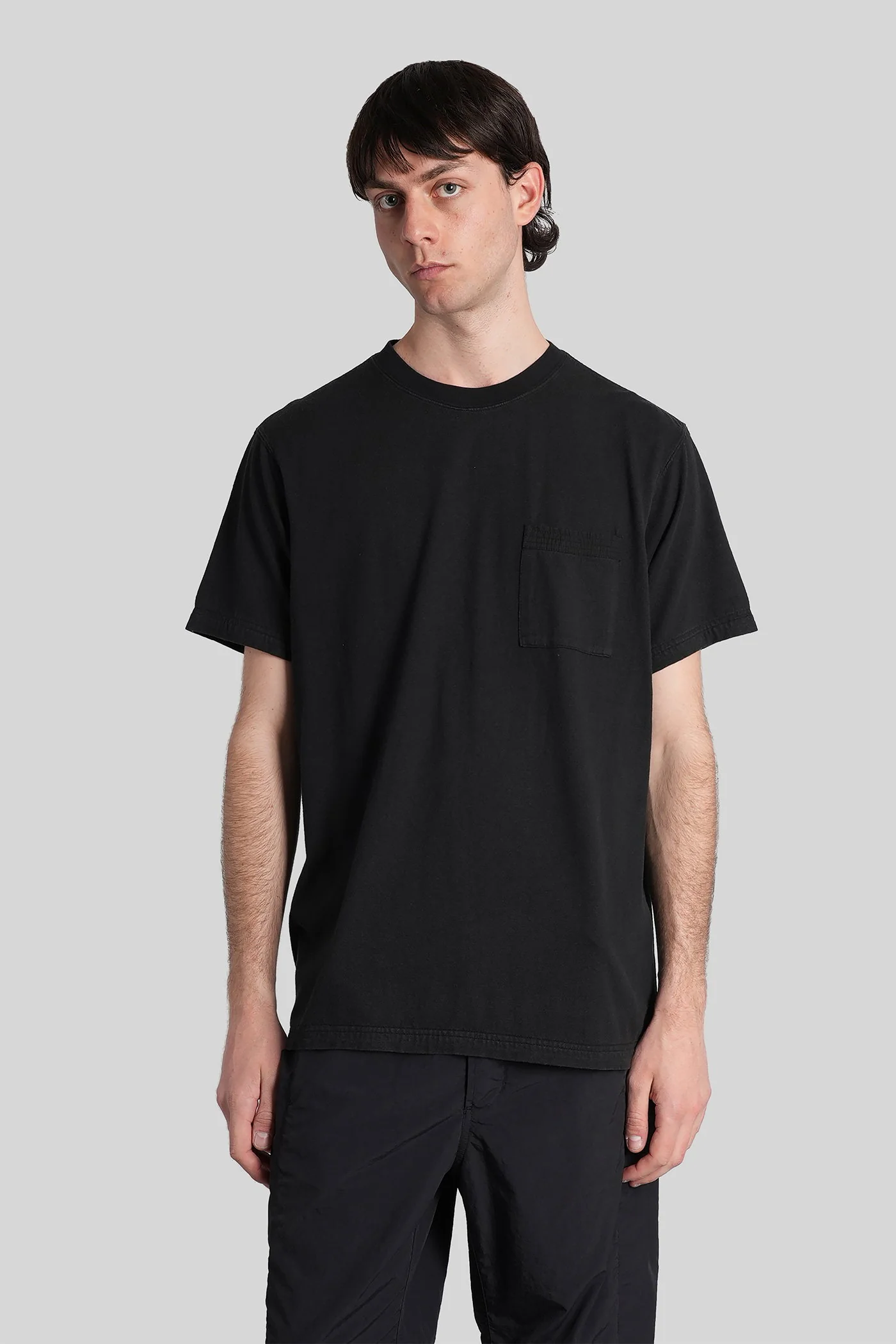 T-Shirt in black cotton