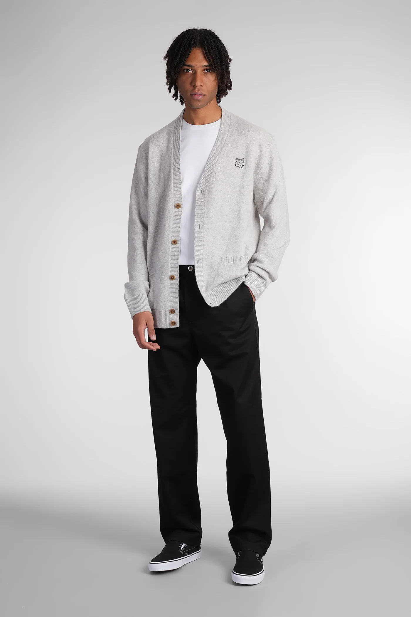 Cardigan in grey wool - Image 2