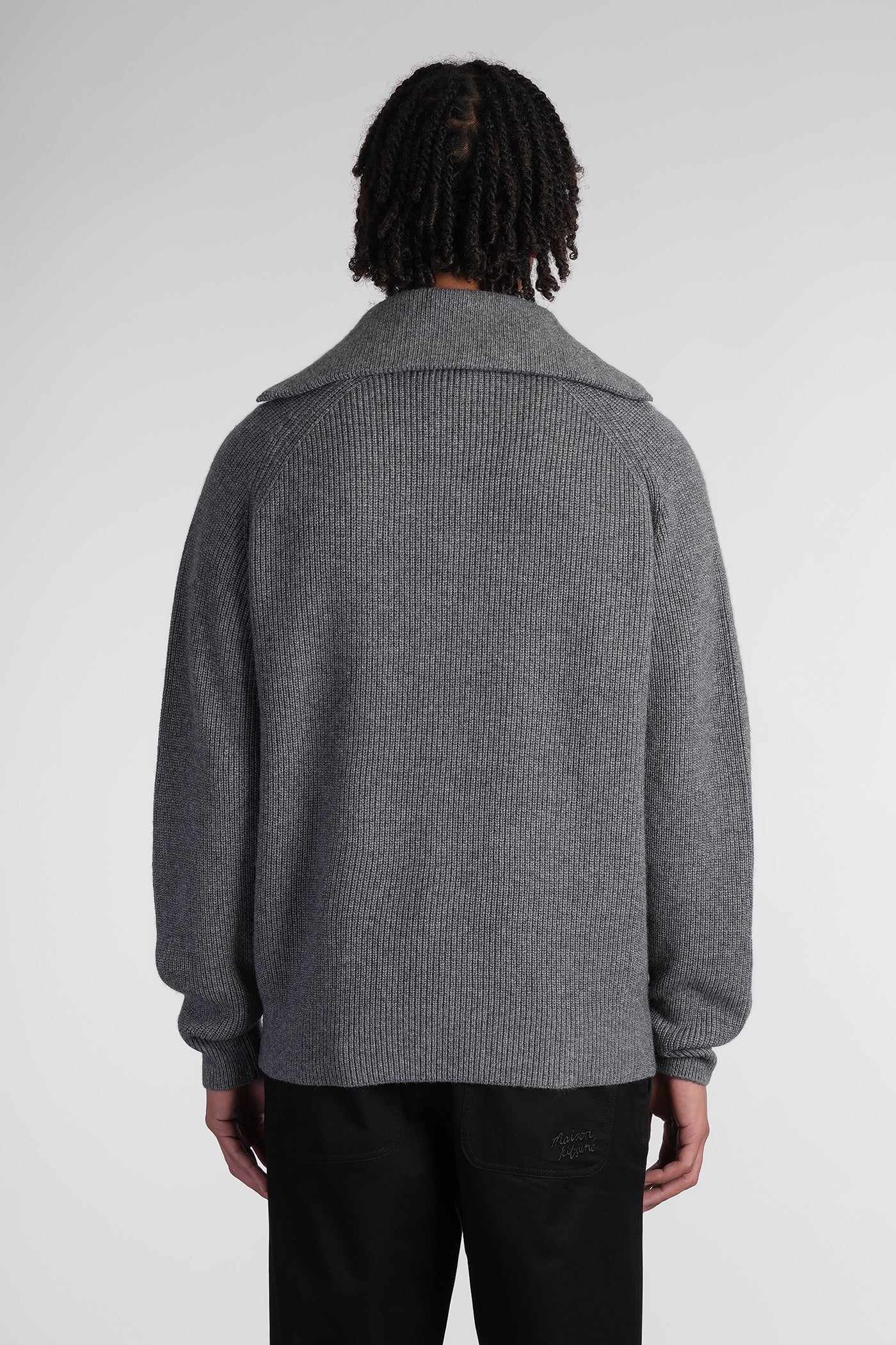Knitwear in grey wool - Image 3