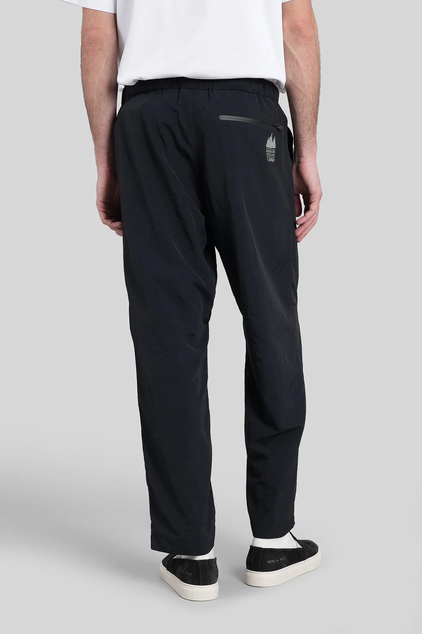 Pants in black polyamide - Image 3