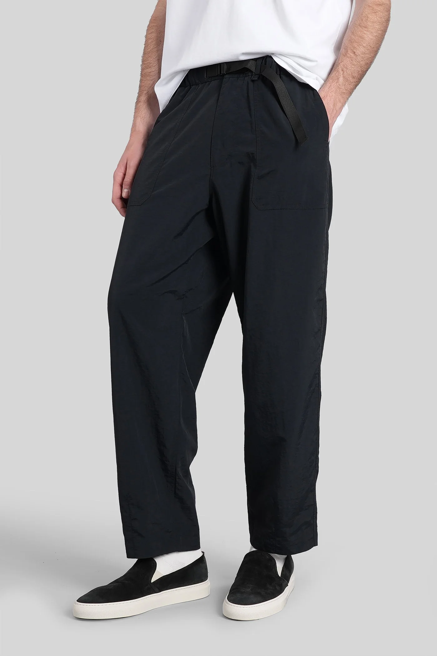 Pants in black polyamide - Image 4