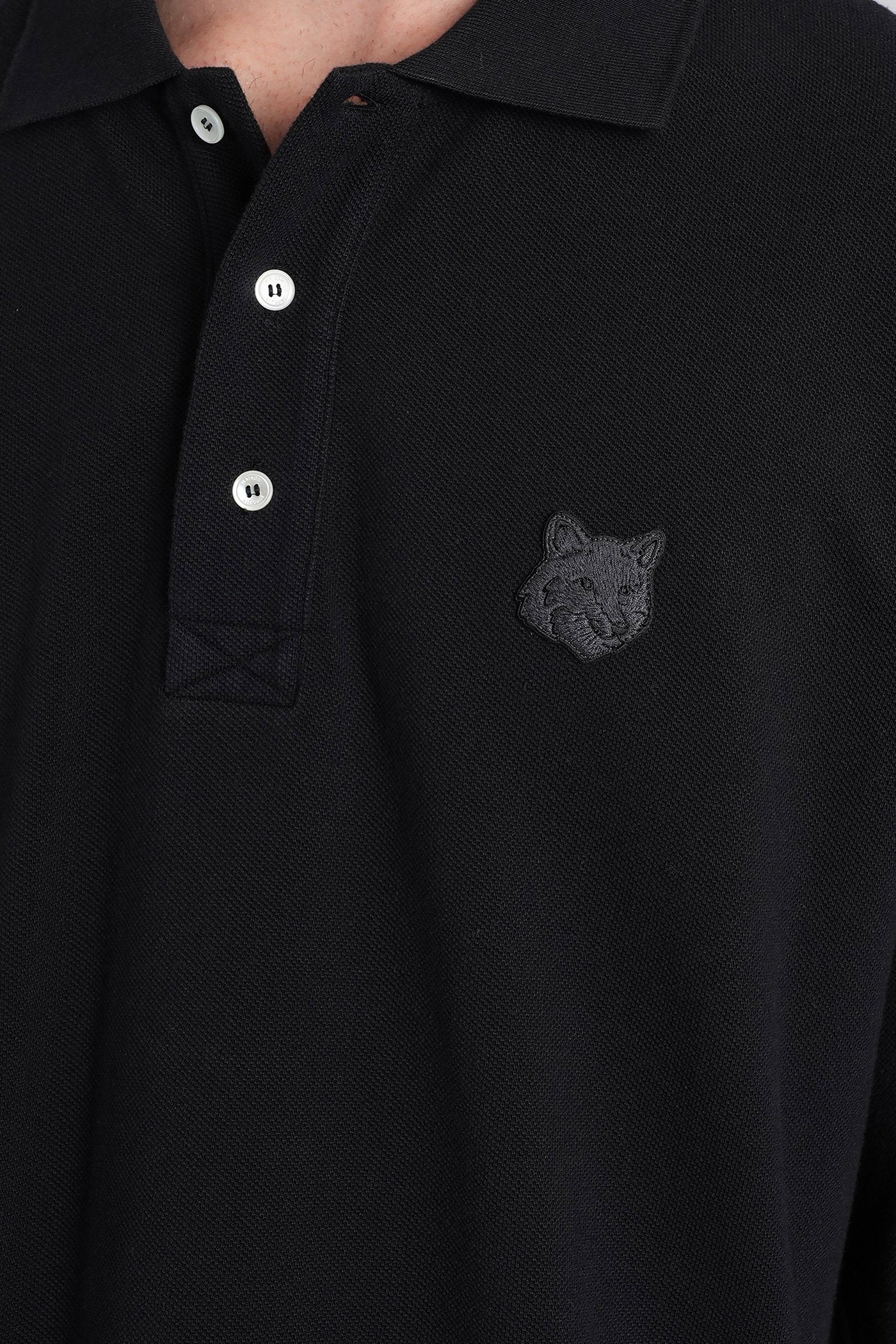 Polo in black cotton - Image 5