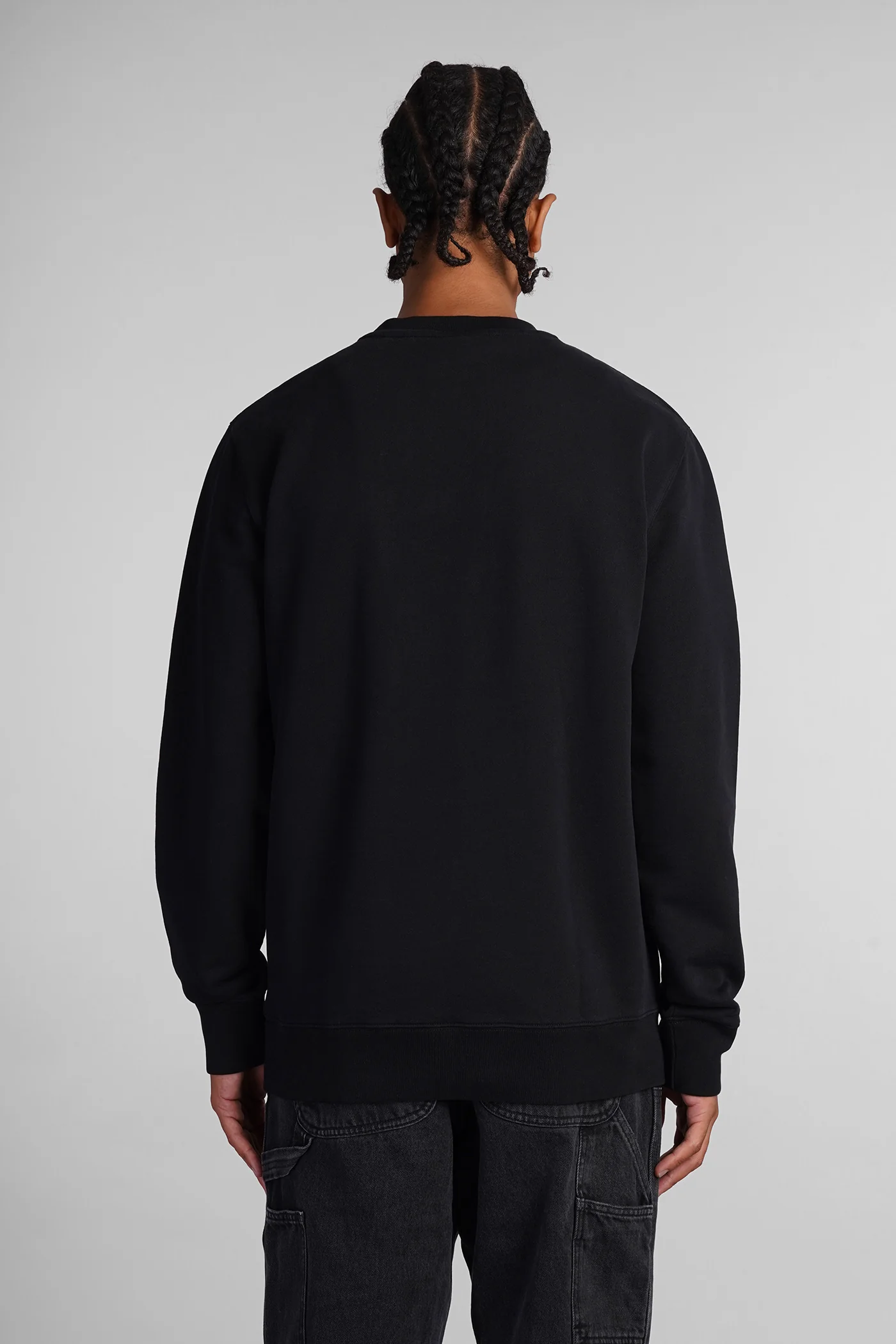 Sweatshirt in black cotton - Image 3