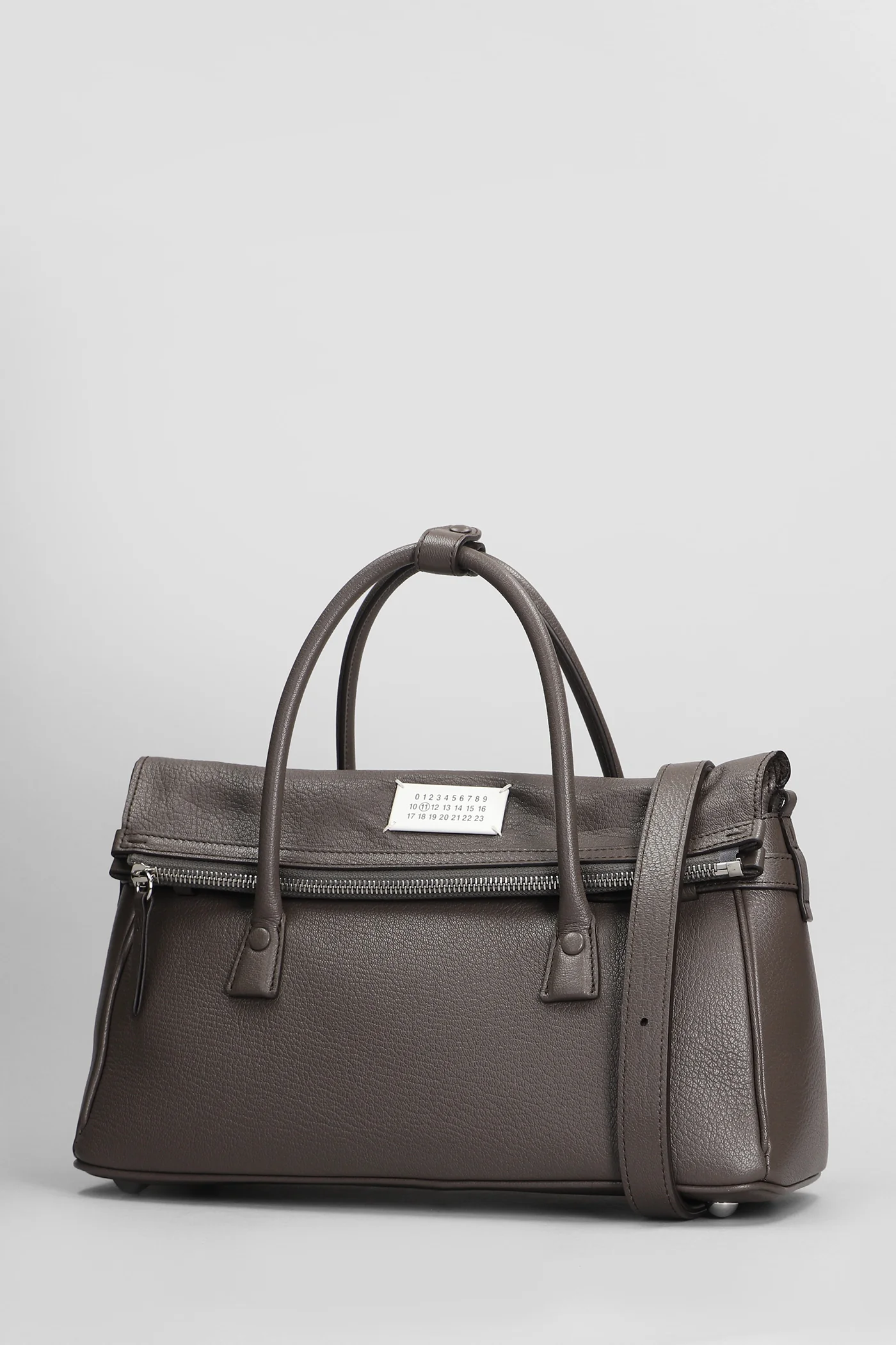 5ac Hand bag in grey leather - Image 2