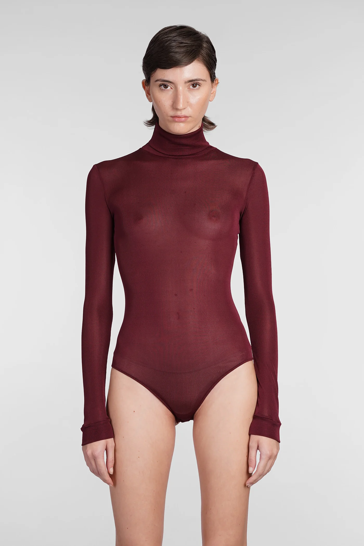 Body in bordeaux viscose