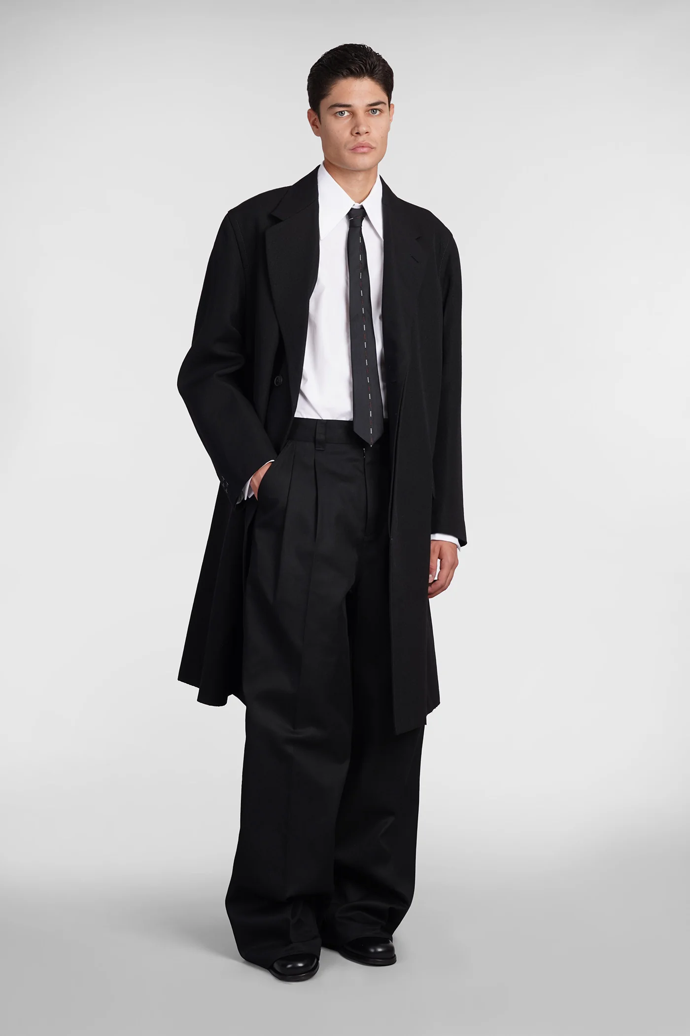 Pants in black cotton - Image 2