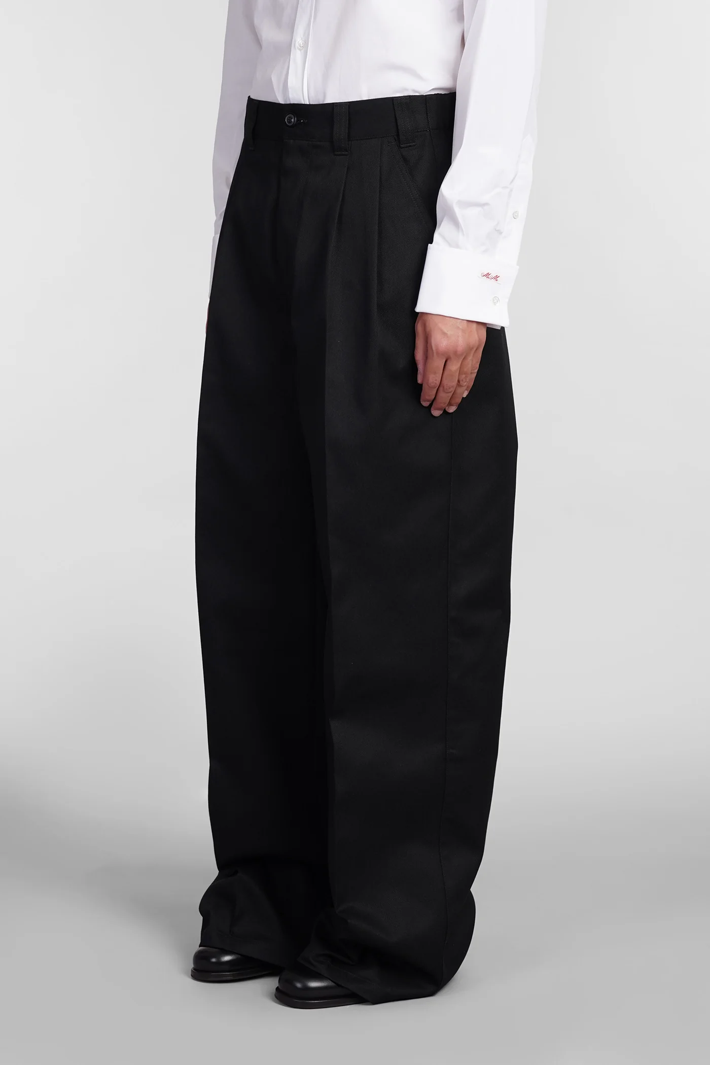 Pants in black cotton - Image 4