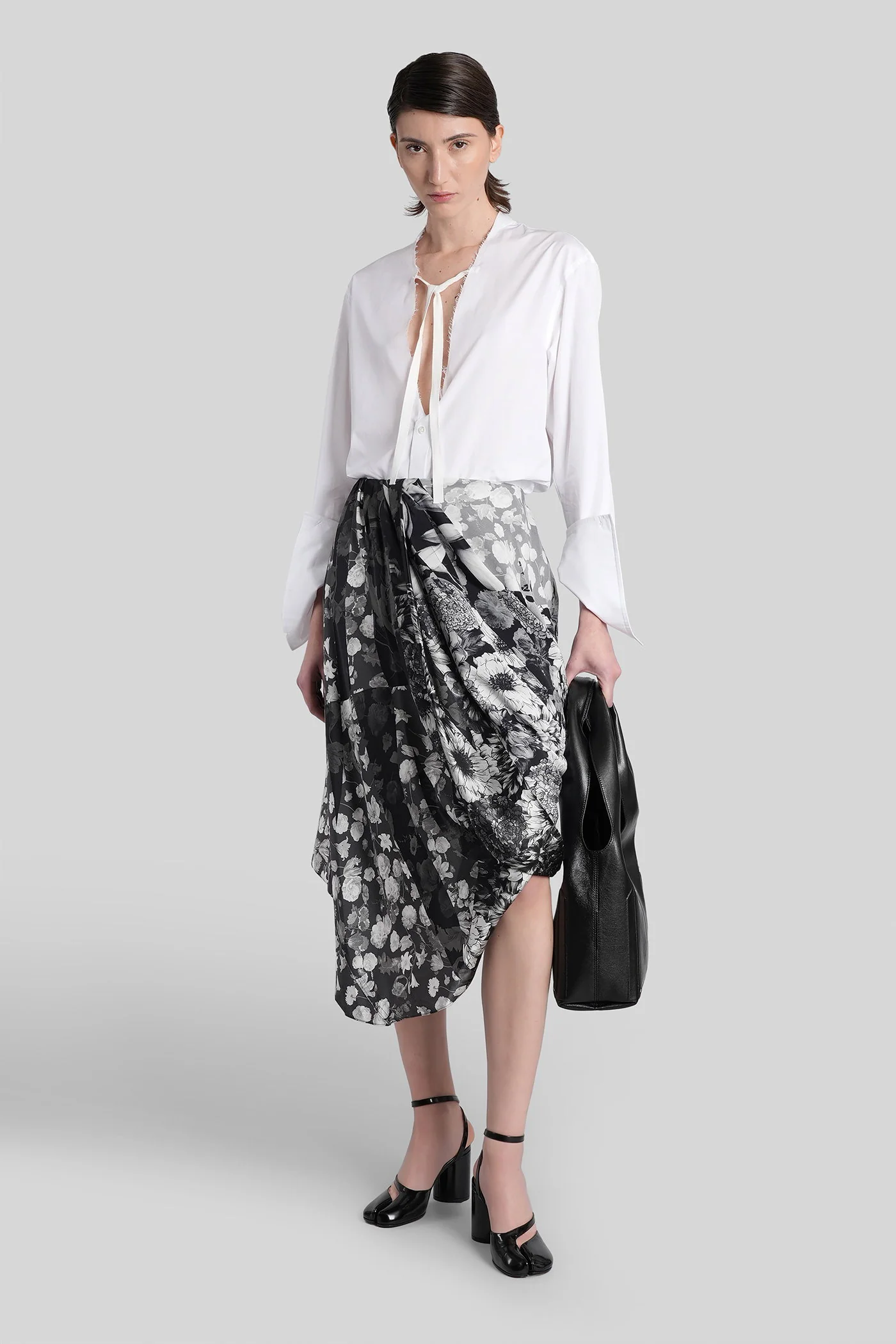 Shirt in white cotton - Image 2