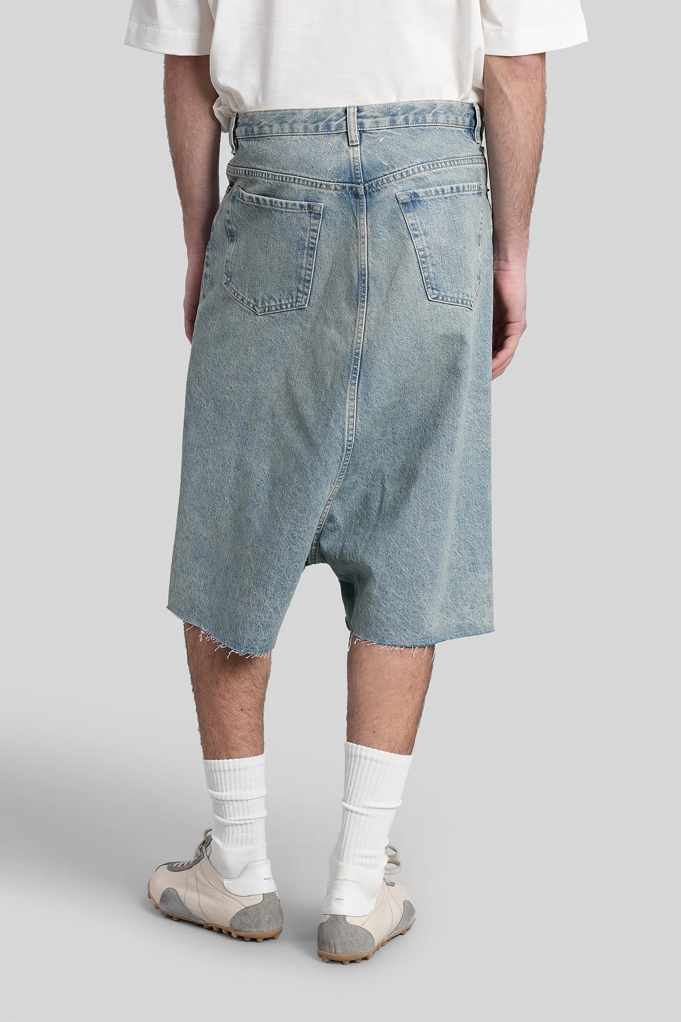 Shorts in blue denim - Image 3