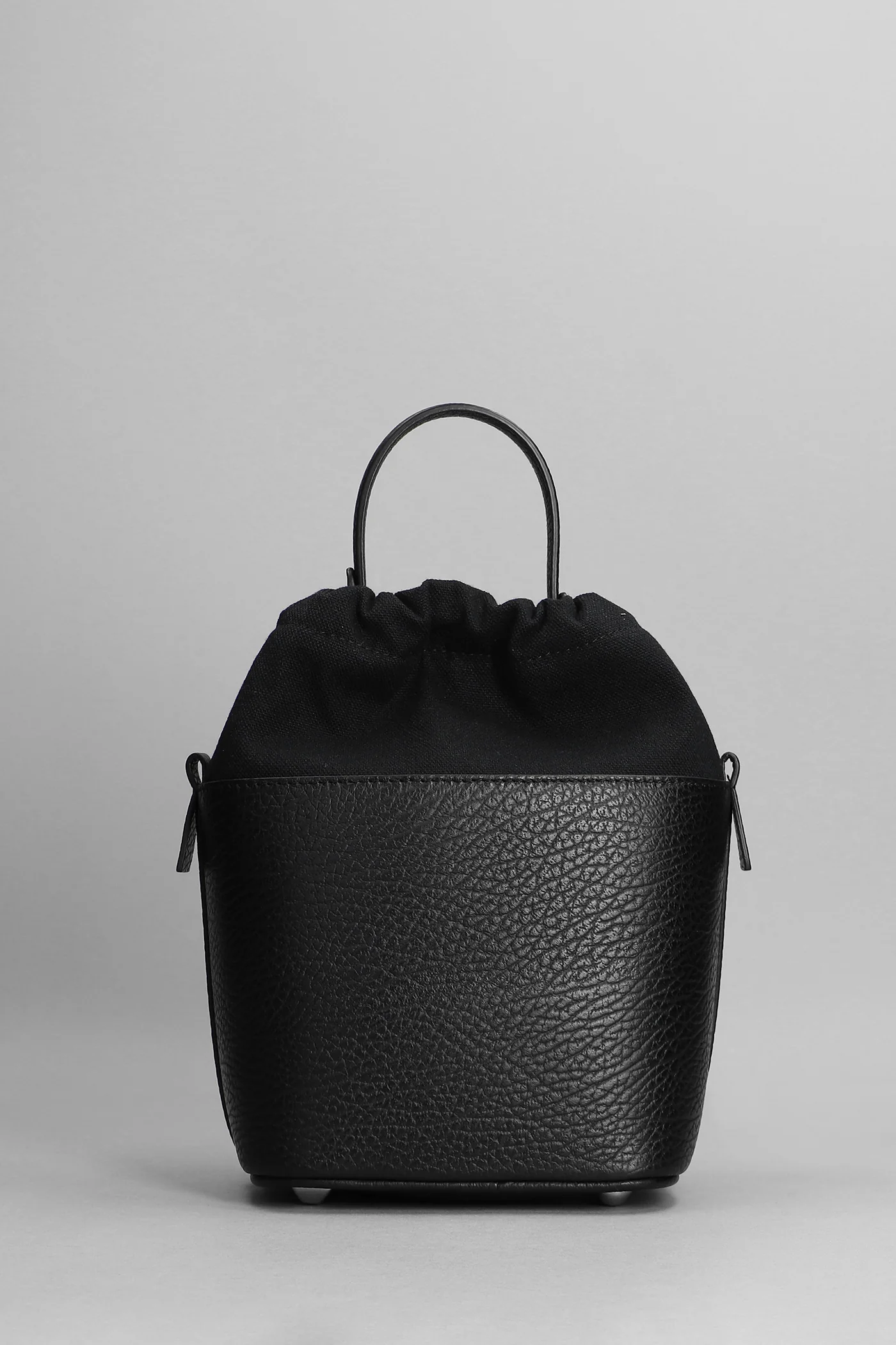 Shoulder bag in black leather - Image 3
