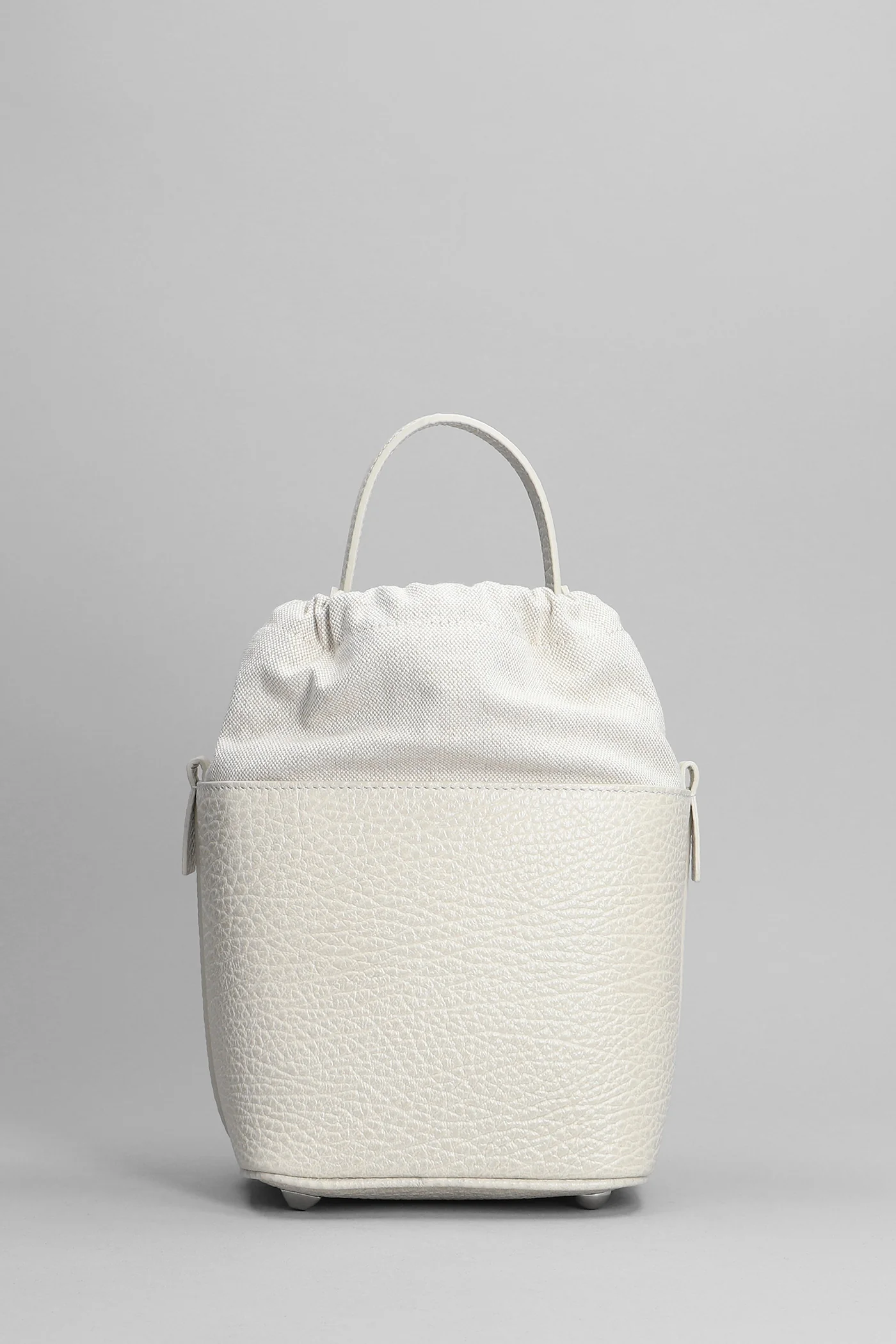 Shoulder bag in white leather - Image 4